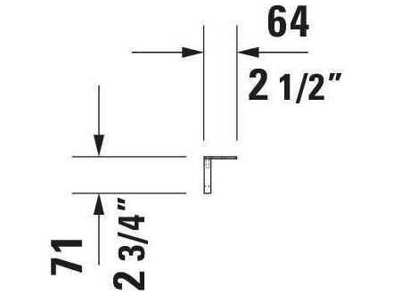 Duravit Towel Bar 18'' Black Matt Towel Bar