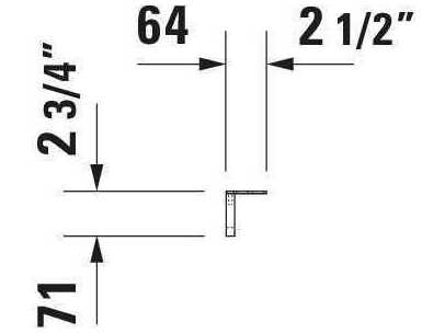 Duravit D-code 24'' Chrome Towel Rail