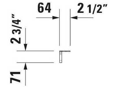 Duravit Towel Bar 26'' Chrome Towel Bar