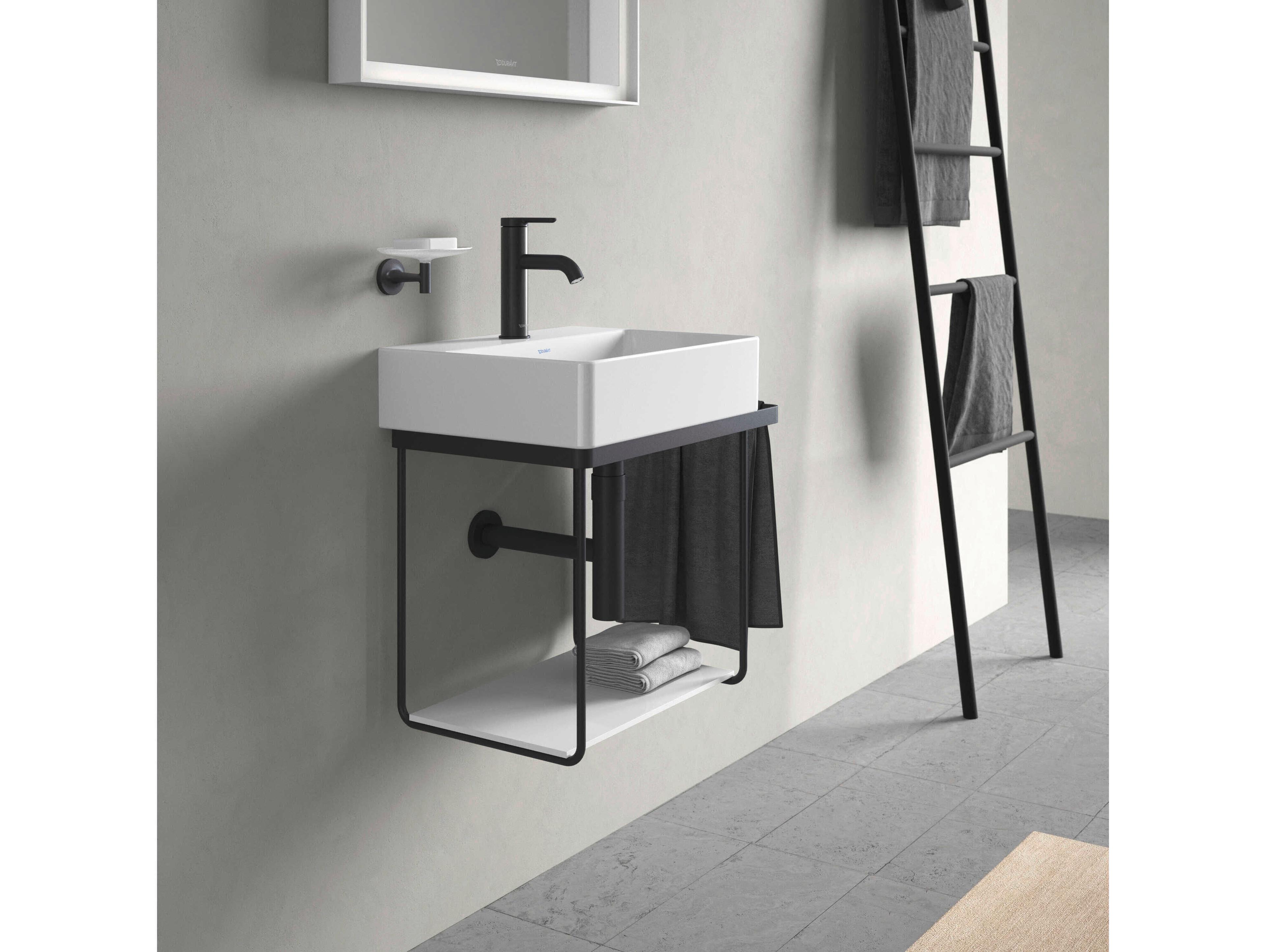 Duravit Durasquare 21'' Freestanding Black Console