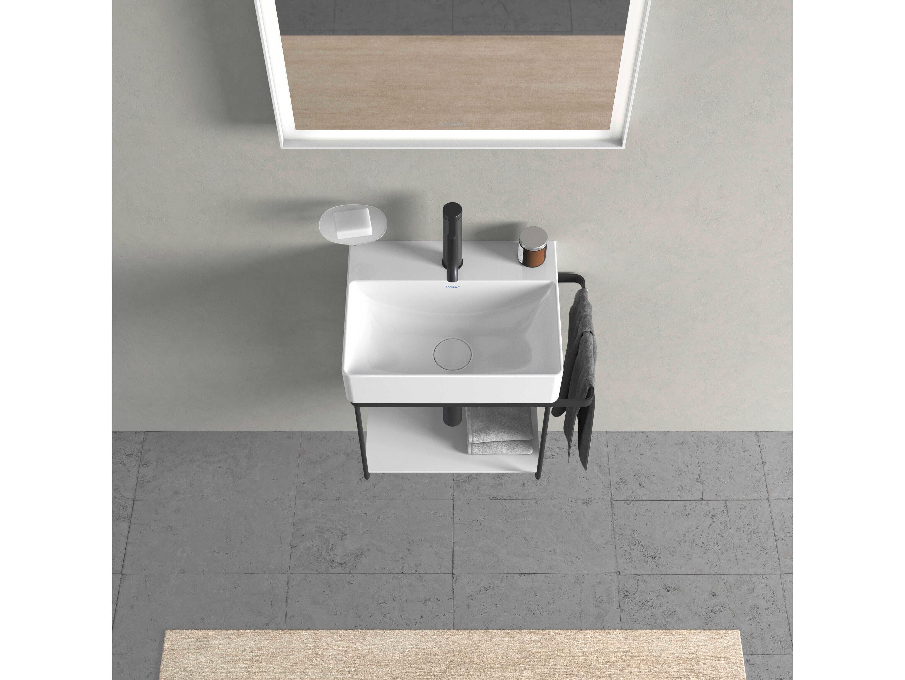 Duravit Durasquare 21'' Freestanding Black Console