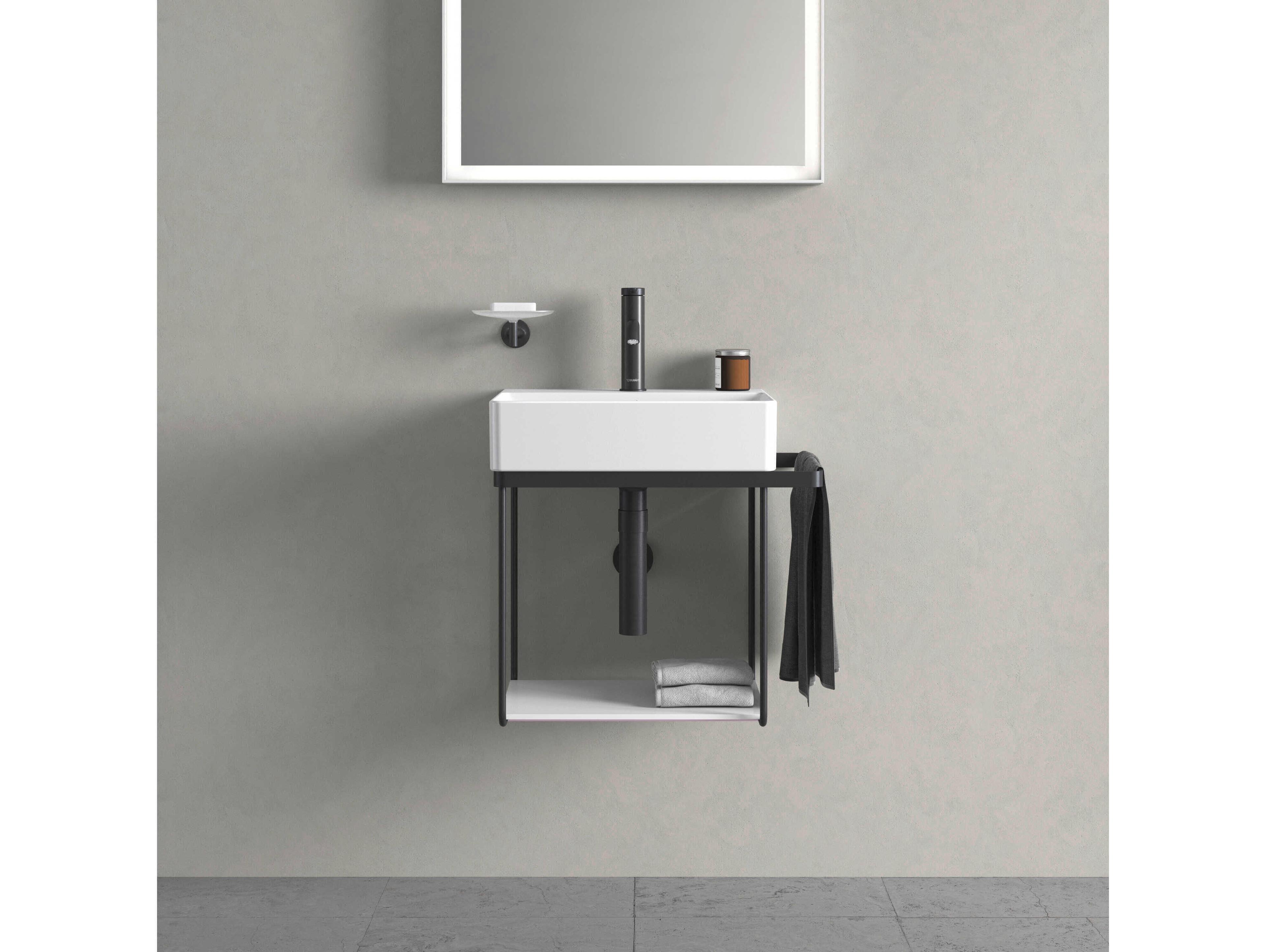 Duravit Durasquare 21'' Freestanding Black Console