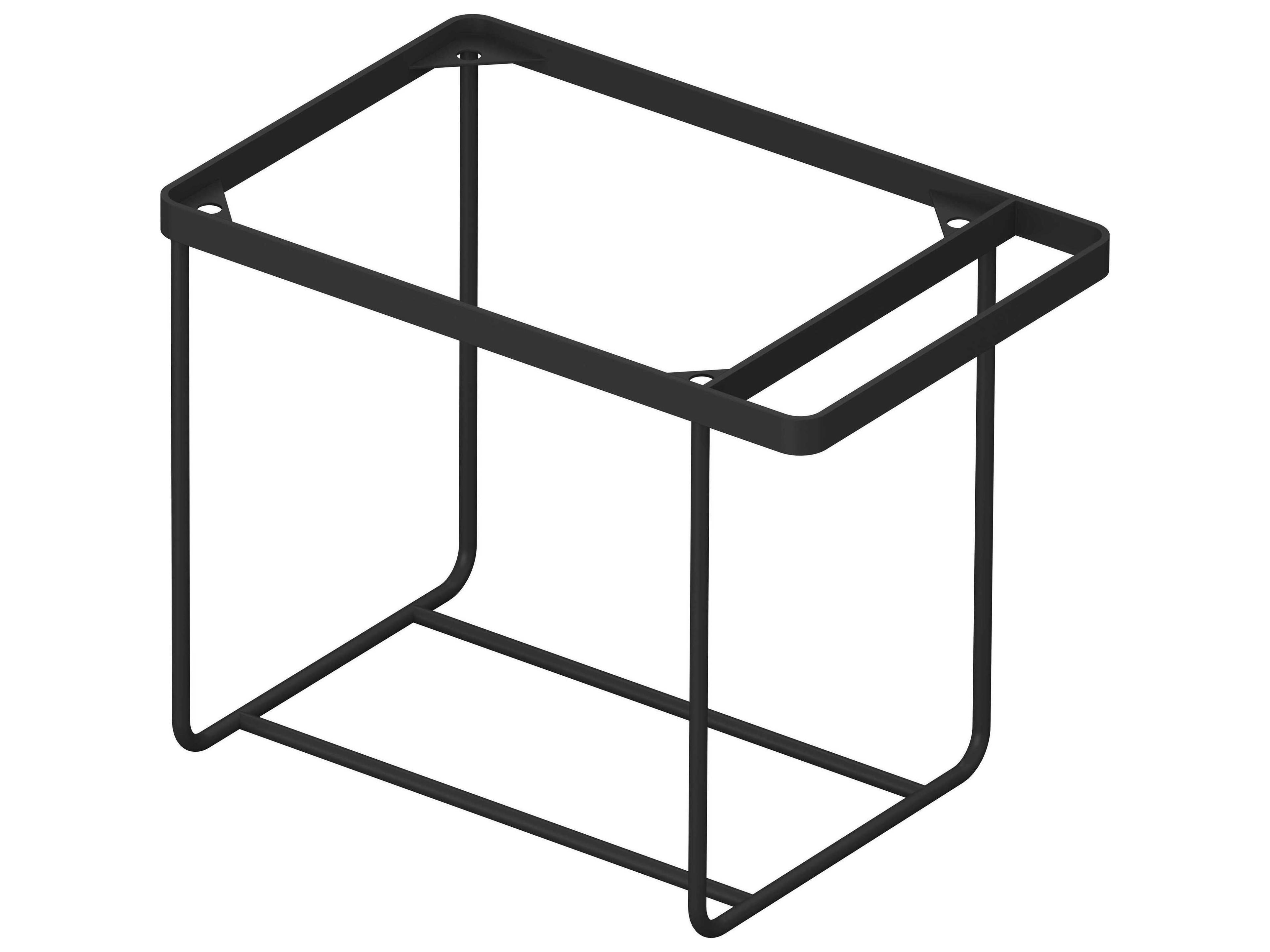 Duravit Durasquare 21'' Freestanding Black Console