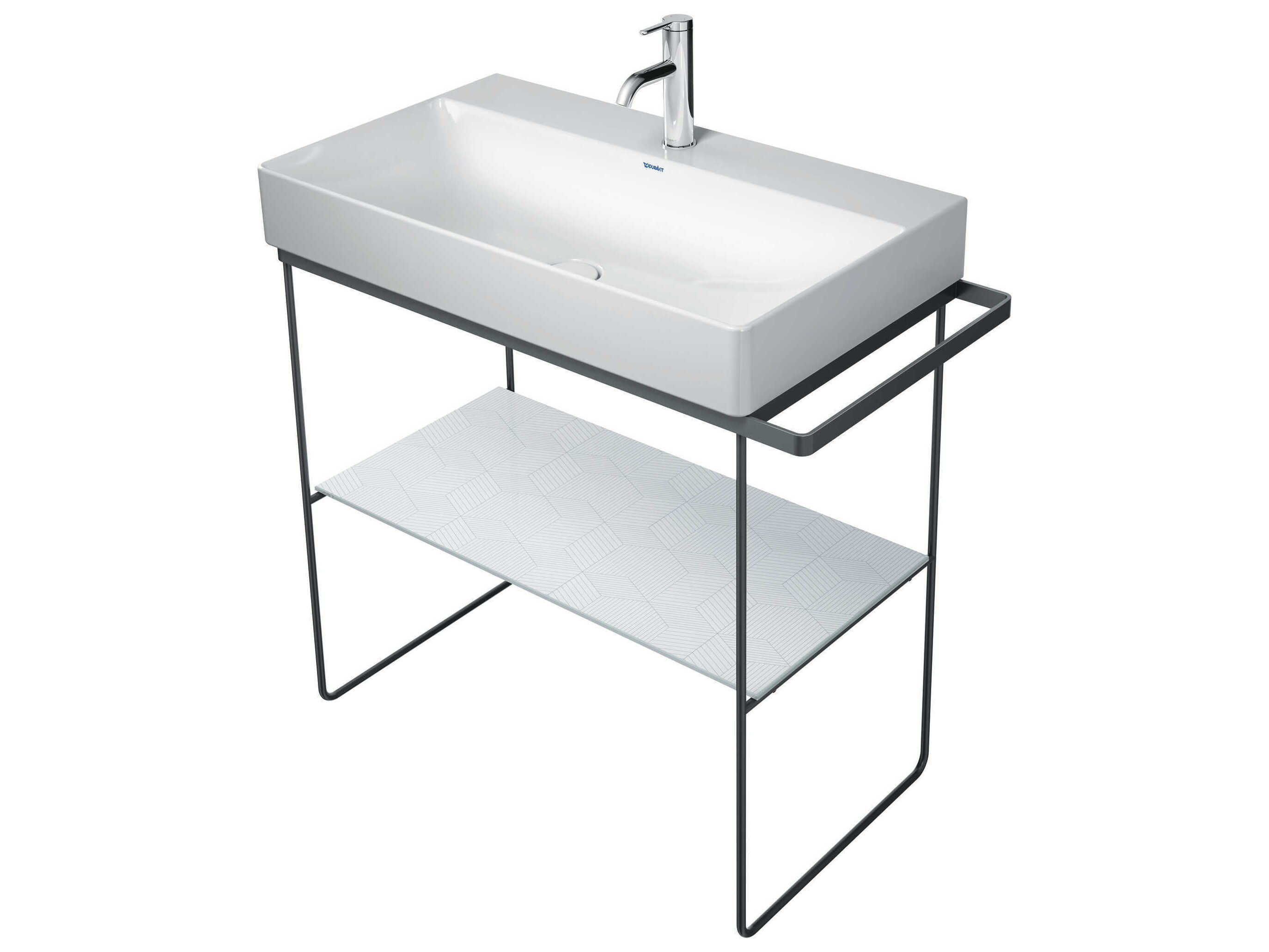 Duravit Durasquare 34'' Freestanding Chrome Console