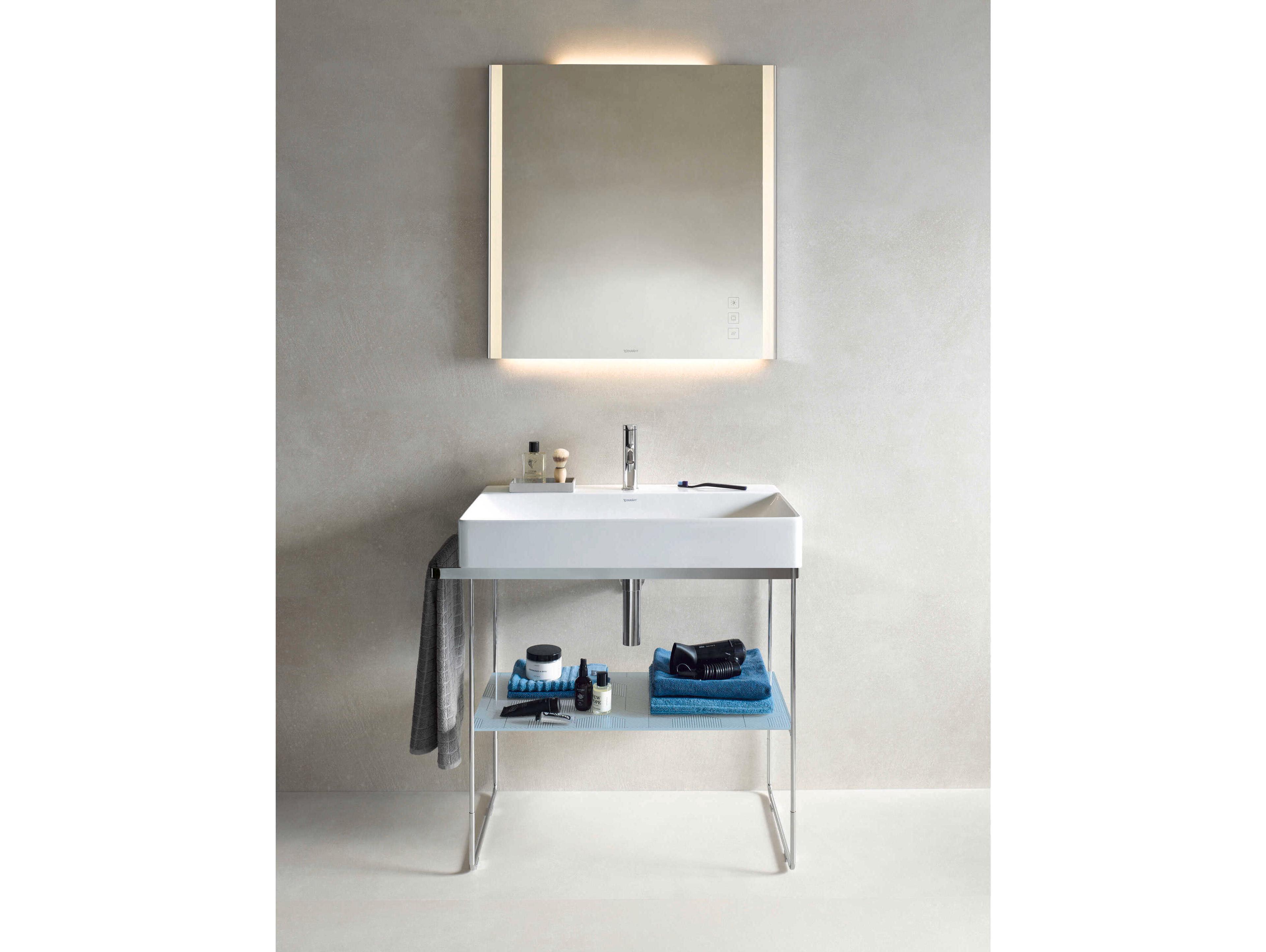 Duravit Durasquare 34'' Freestanding Chrome Console