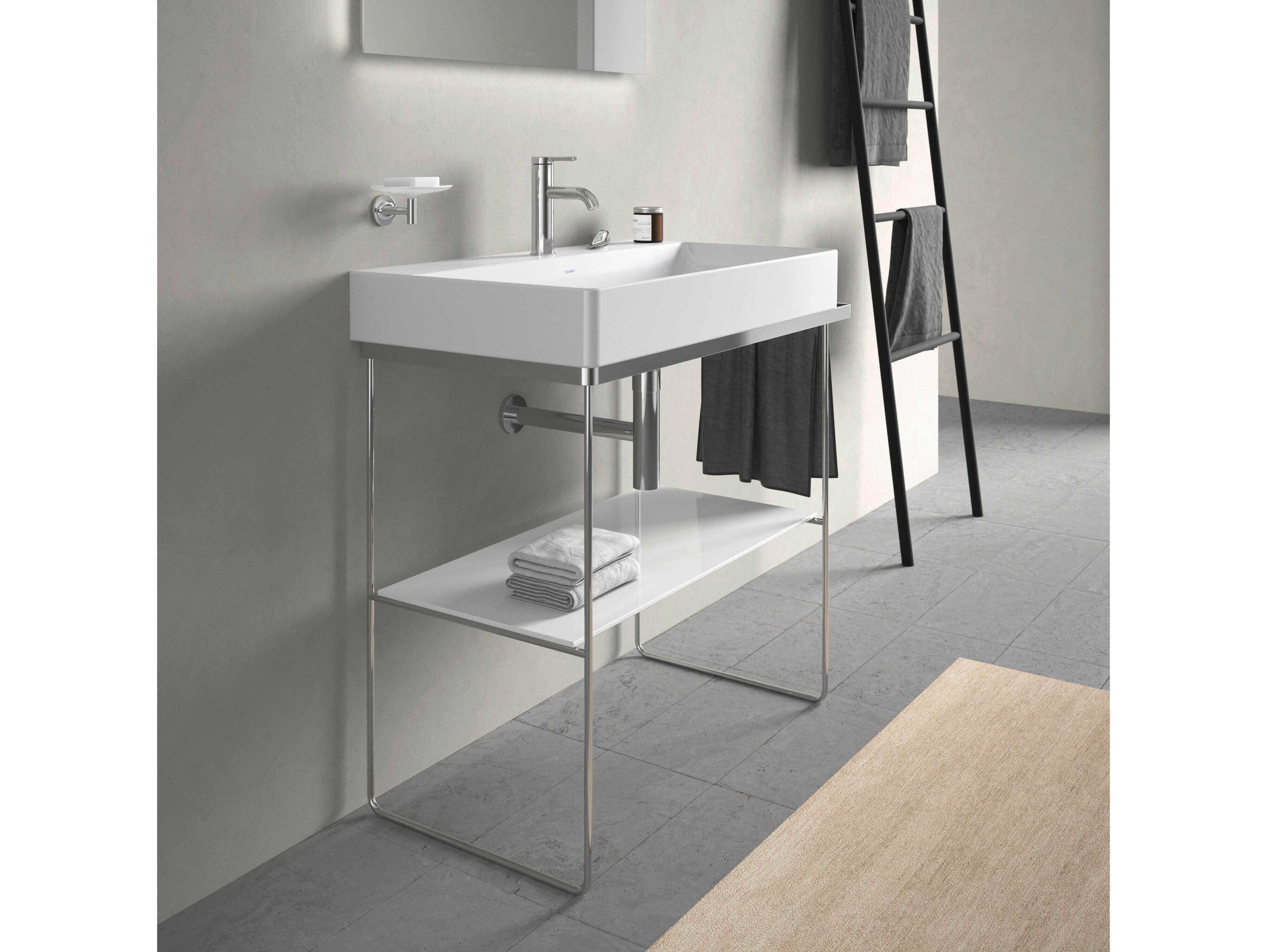 Duravit Durasquare 34'' Freestanding Chrome Console