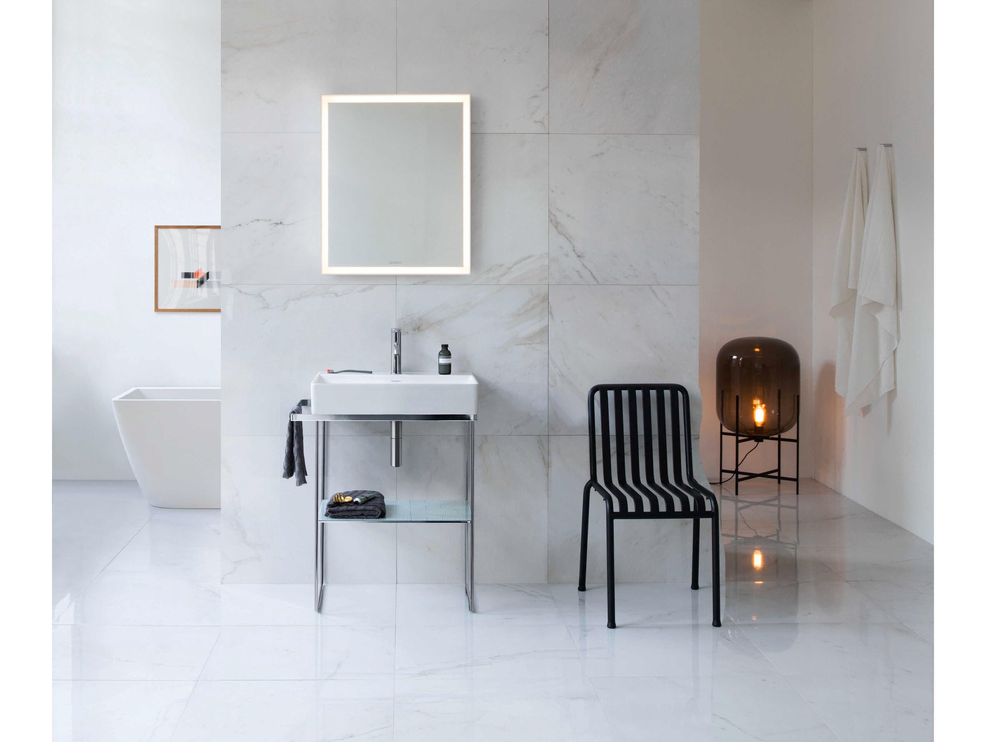 Duravit Durasquare 23'' Freestanding Chrome Console