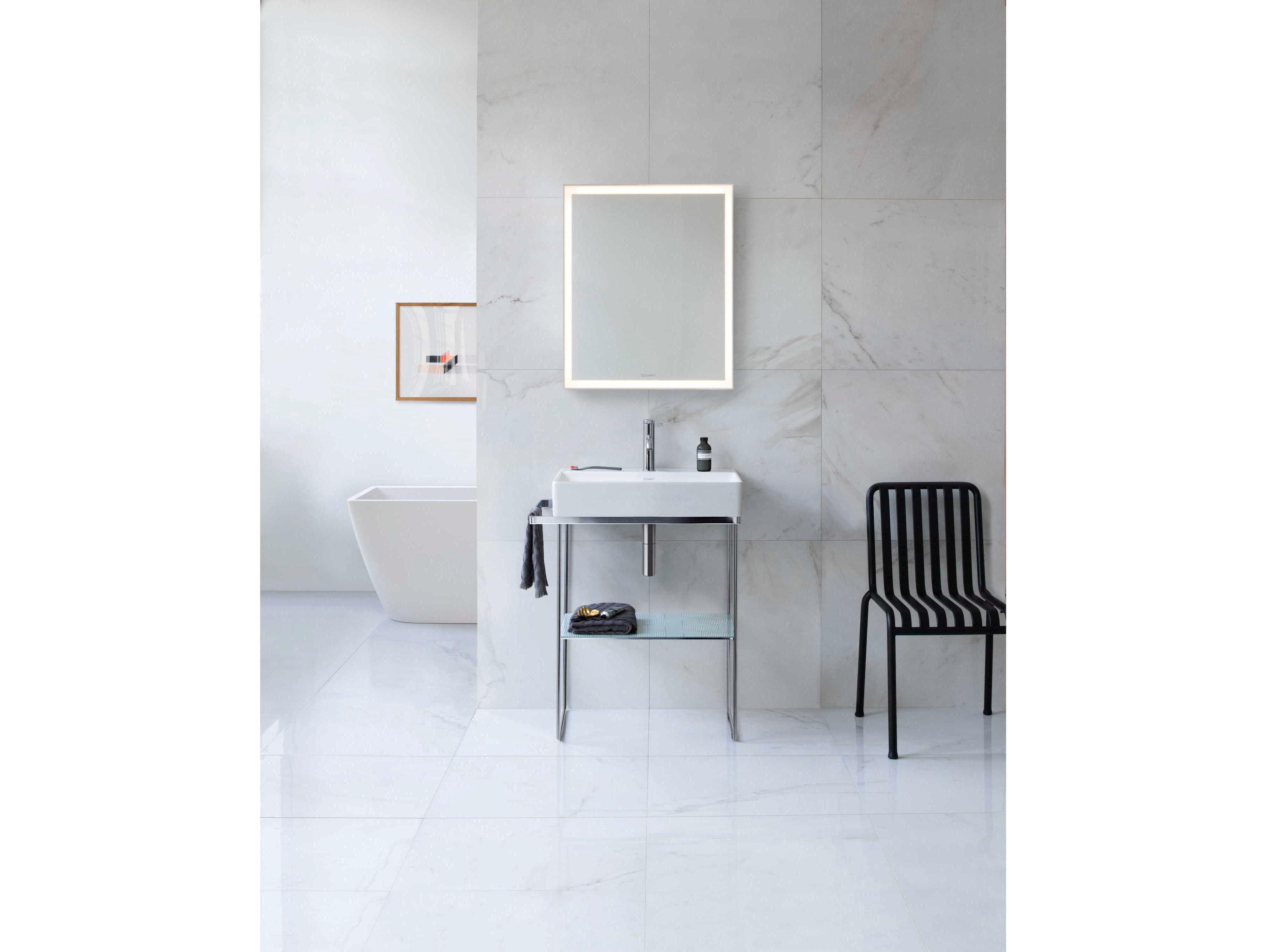 Duravit Durasquare 23'' Freestanding Chrome Console