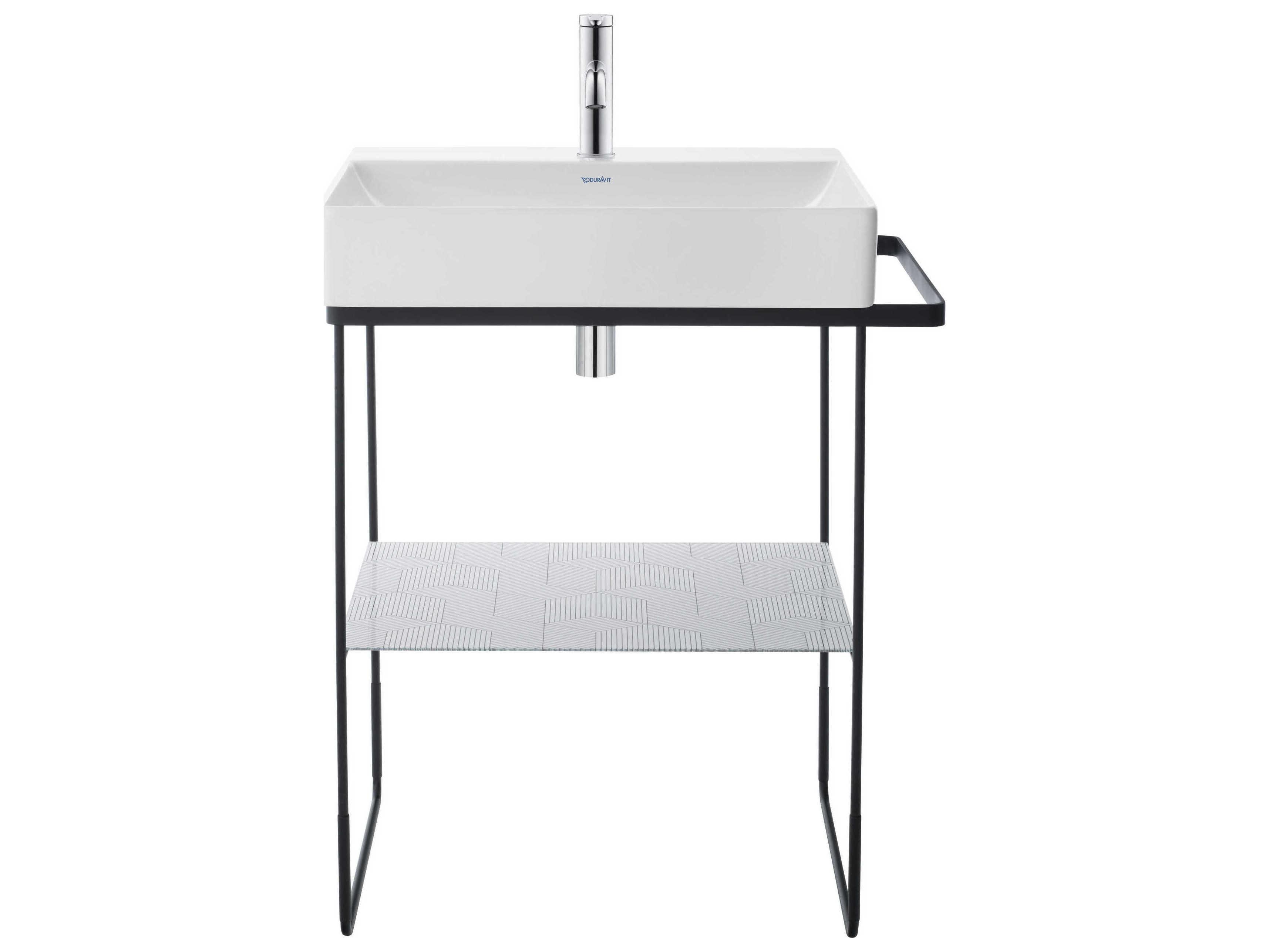 Duravit Durasquare 23'' Freestanding Black Console