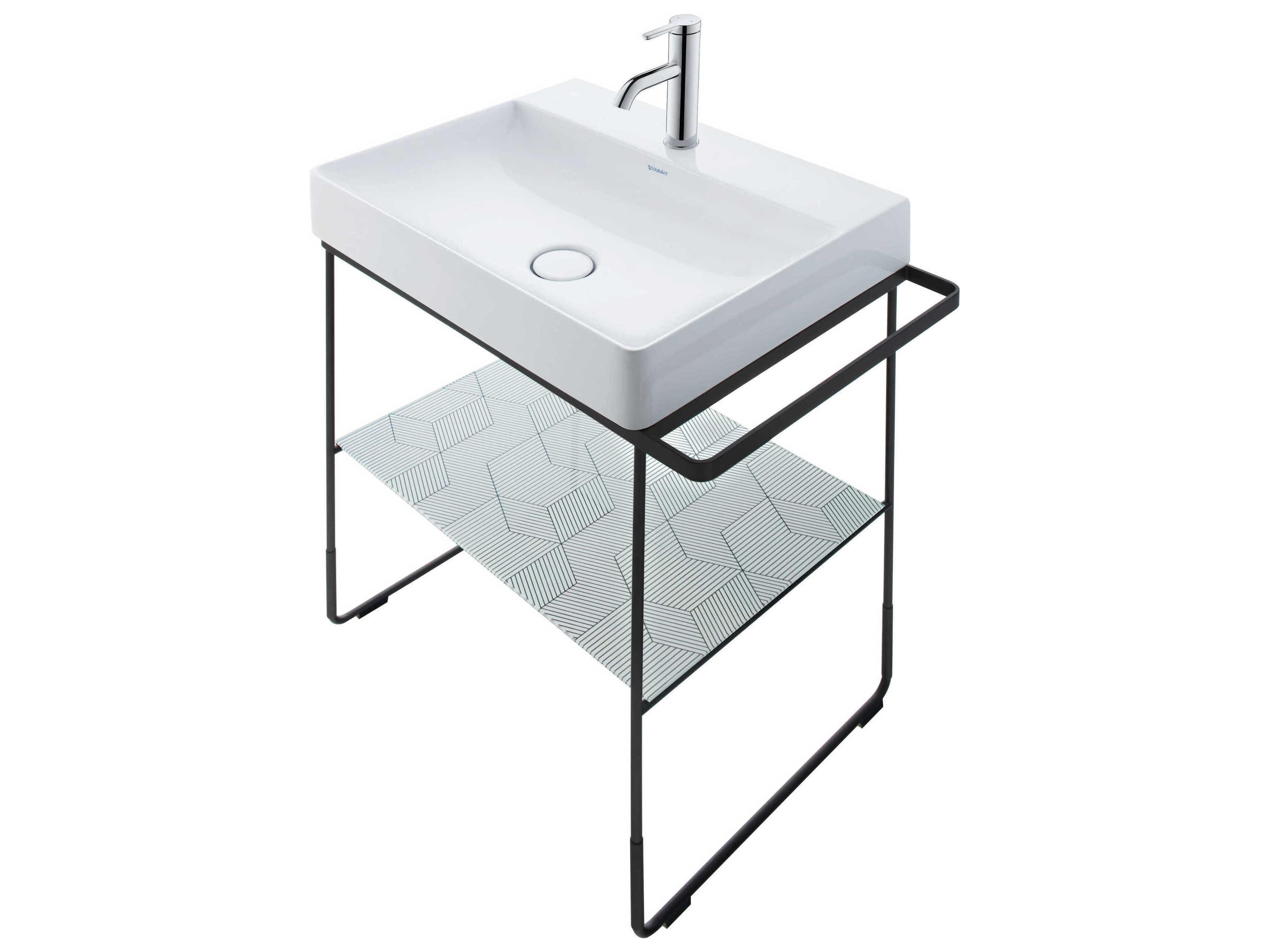 Duravit Durasquare 23'' Freestanding Black Console