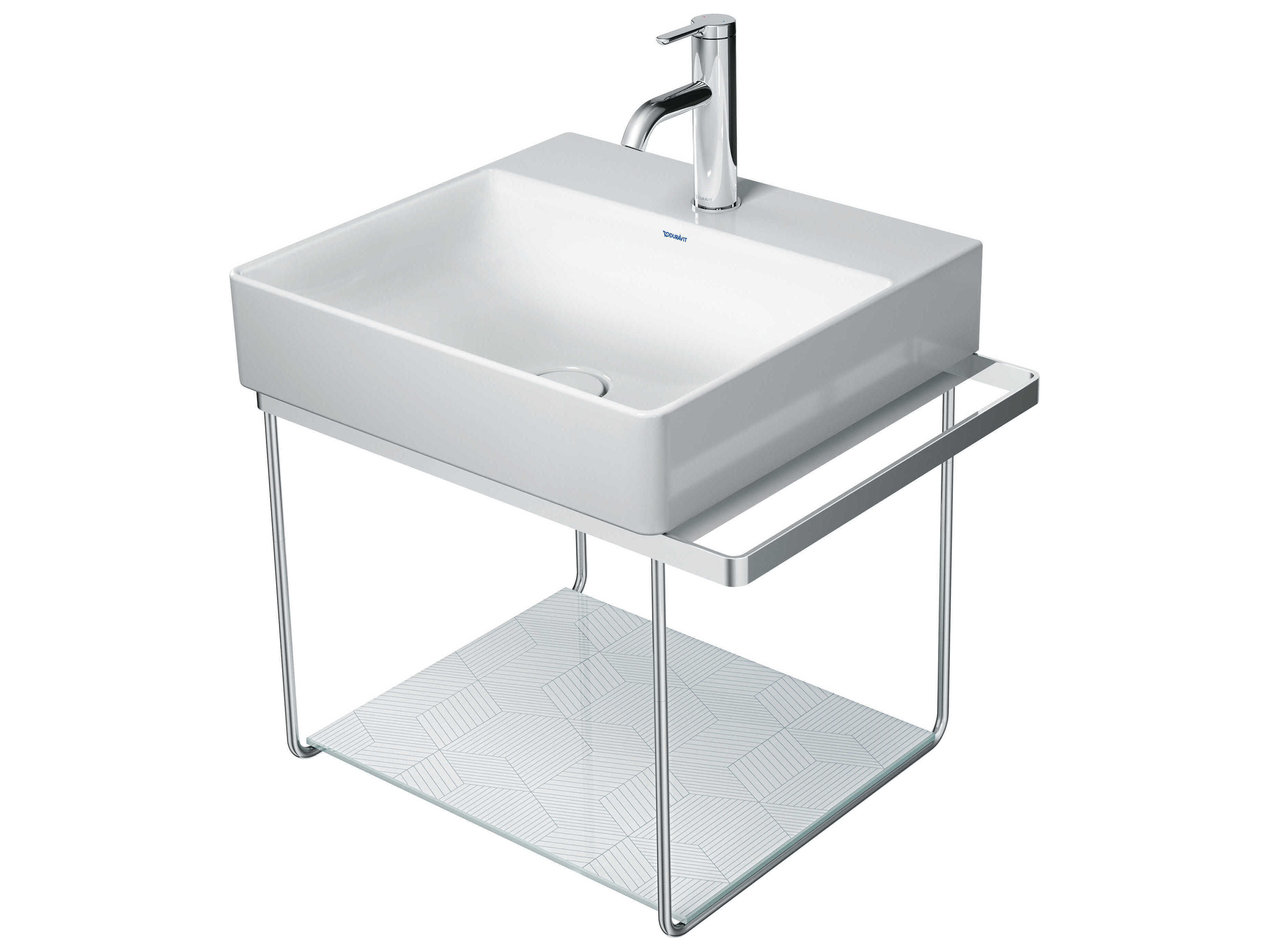 Duravit Durasquare 23'' Freestanding Chrome Console