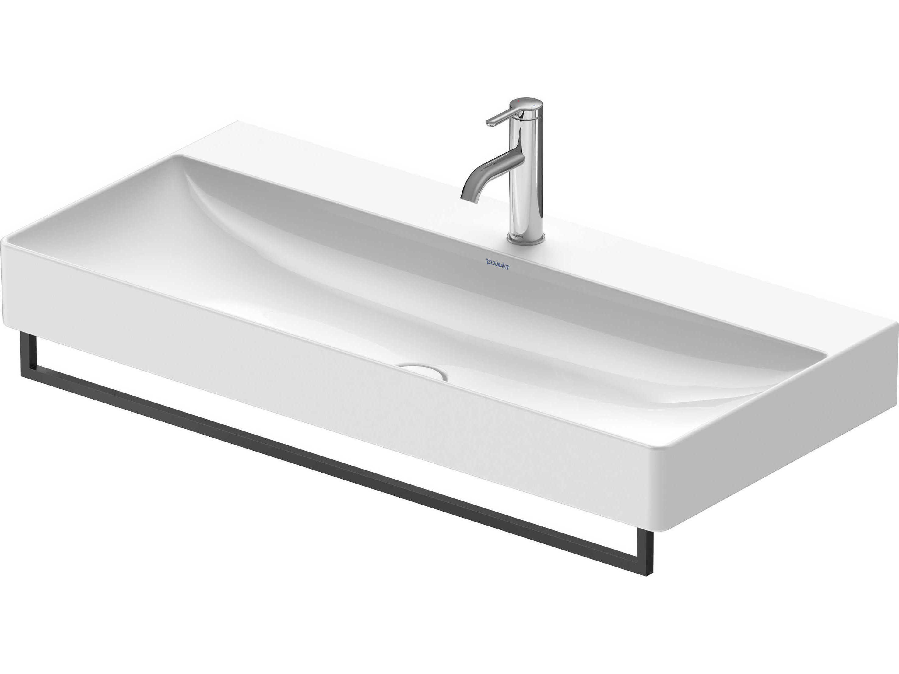 Duravit Towel Bar 37'' Black Matt Towel Bar