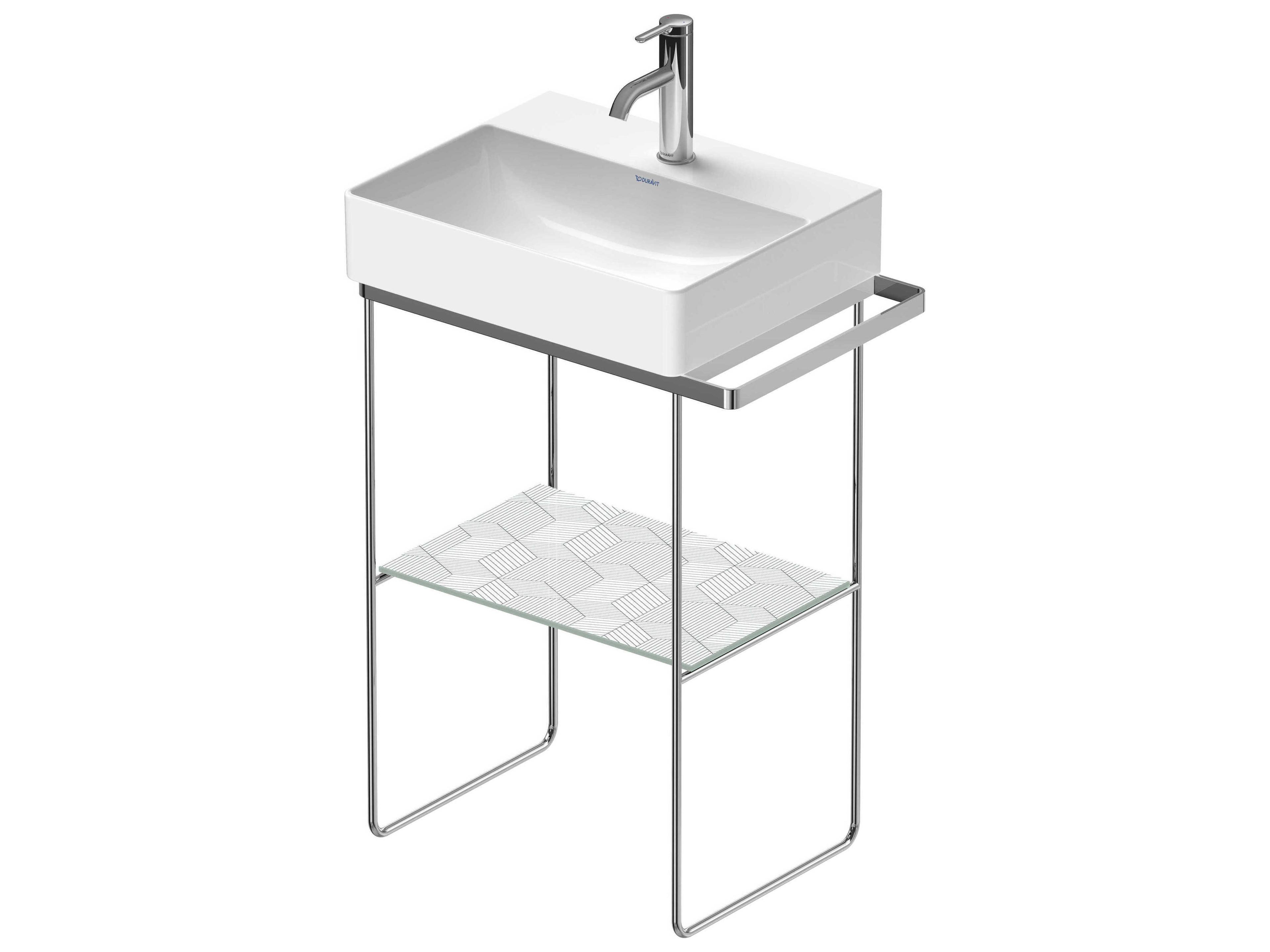 Duravit Durasquare 23'' Freestanding Chrome Console