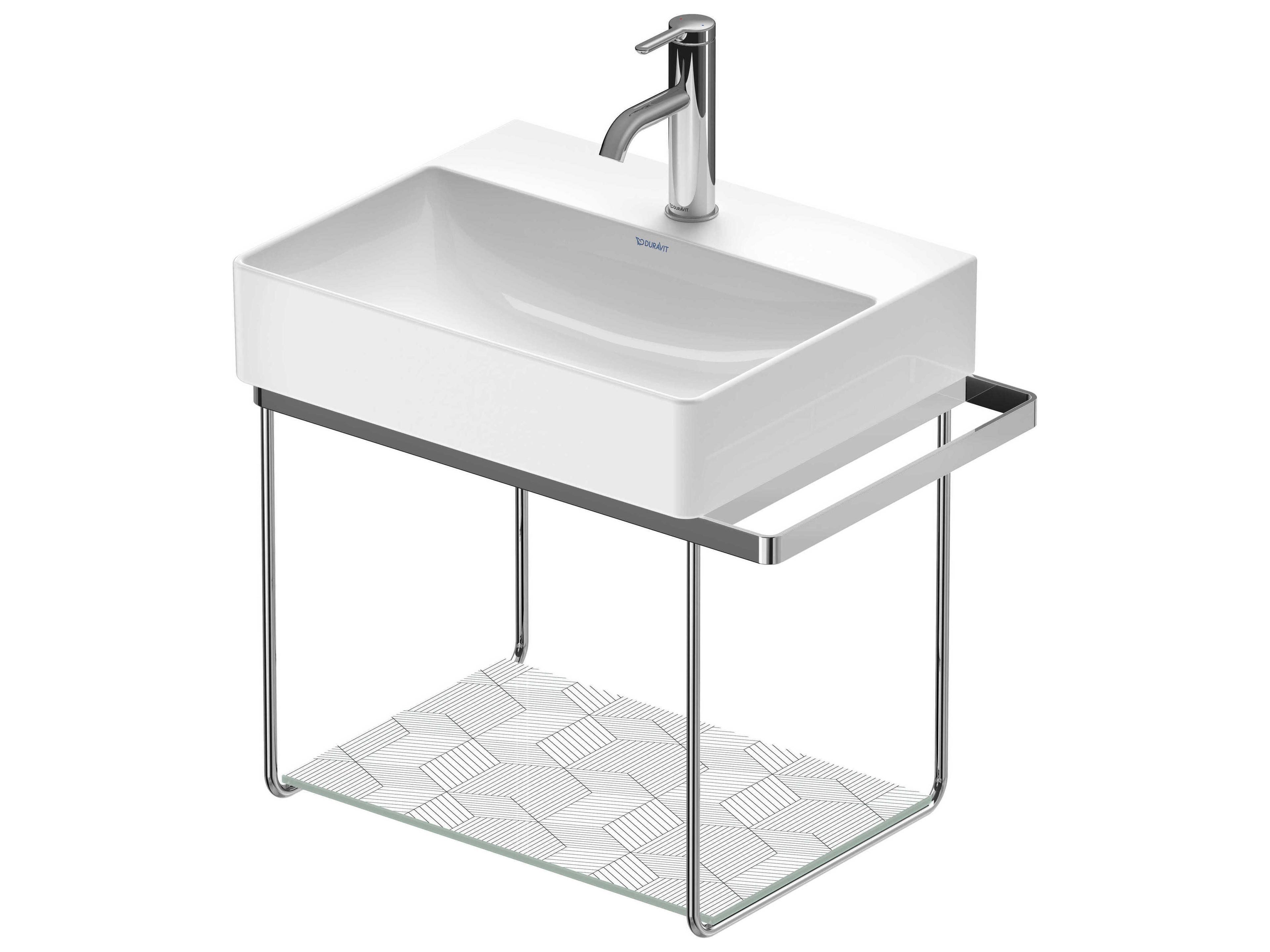Duravit Durasquare 23'' Freestanding Chrome Console