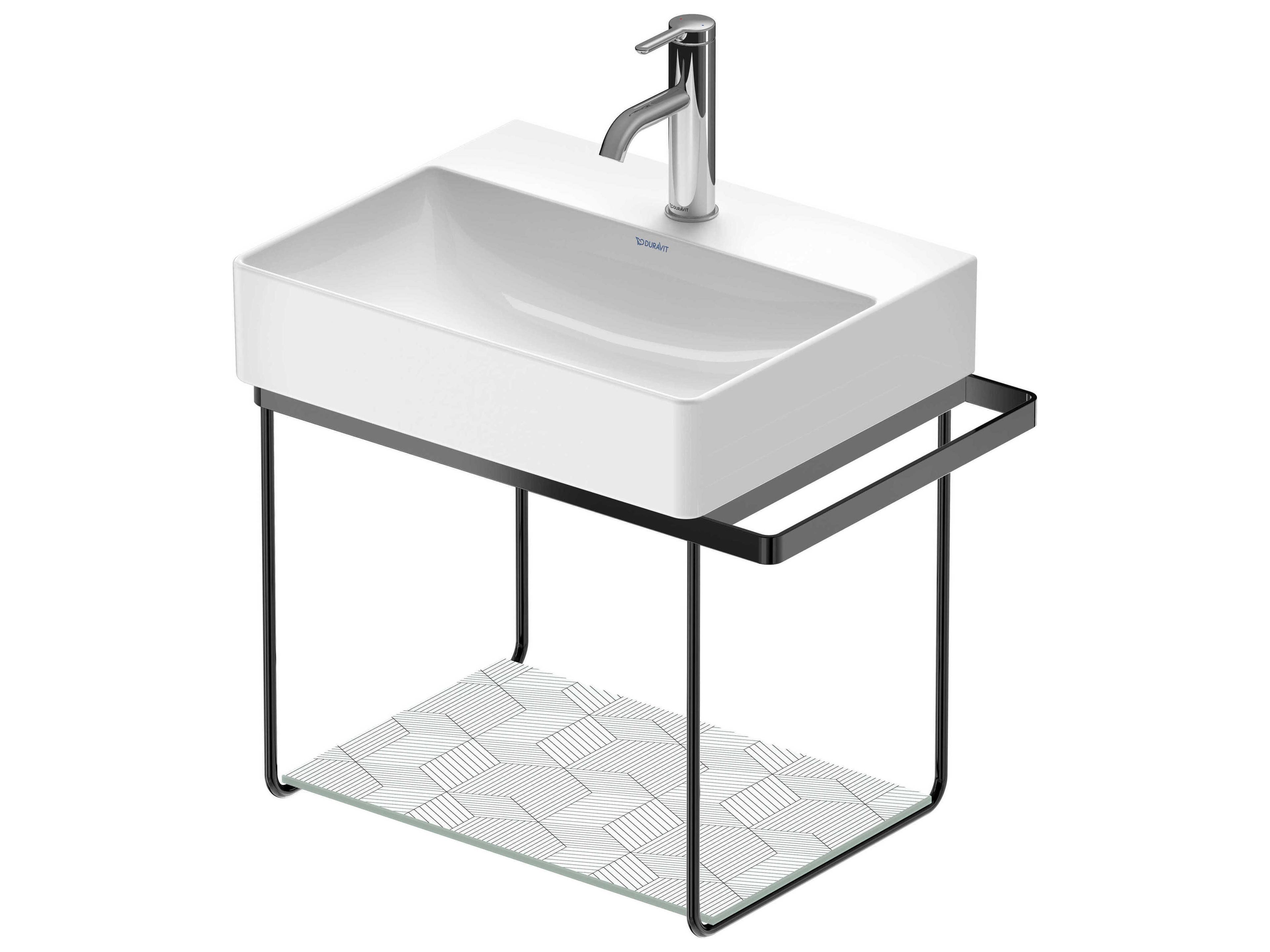 Duravit Durasquare 23'' Freestanding Black Console