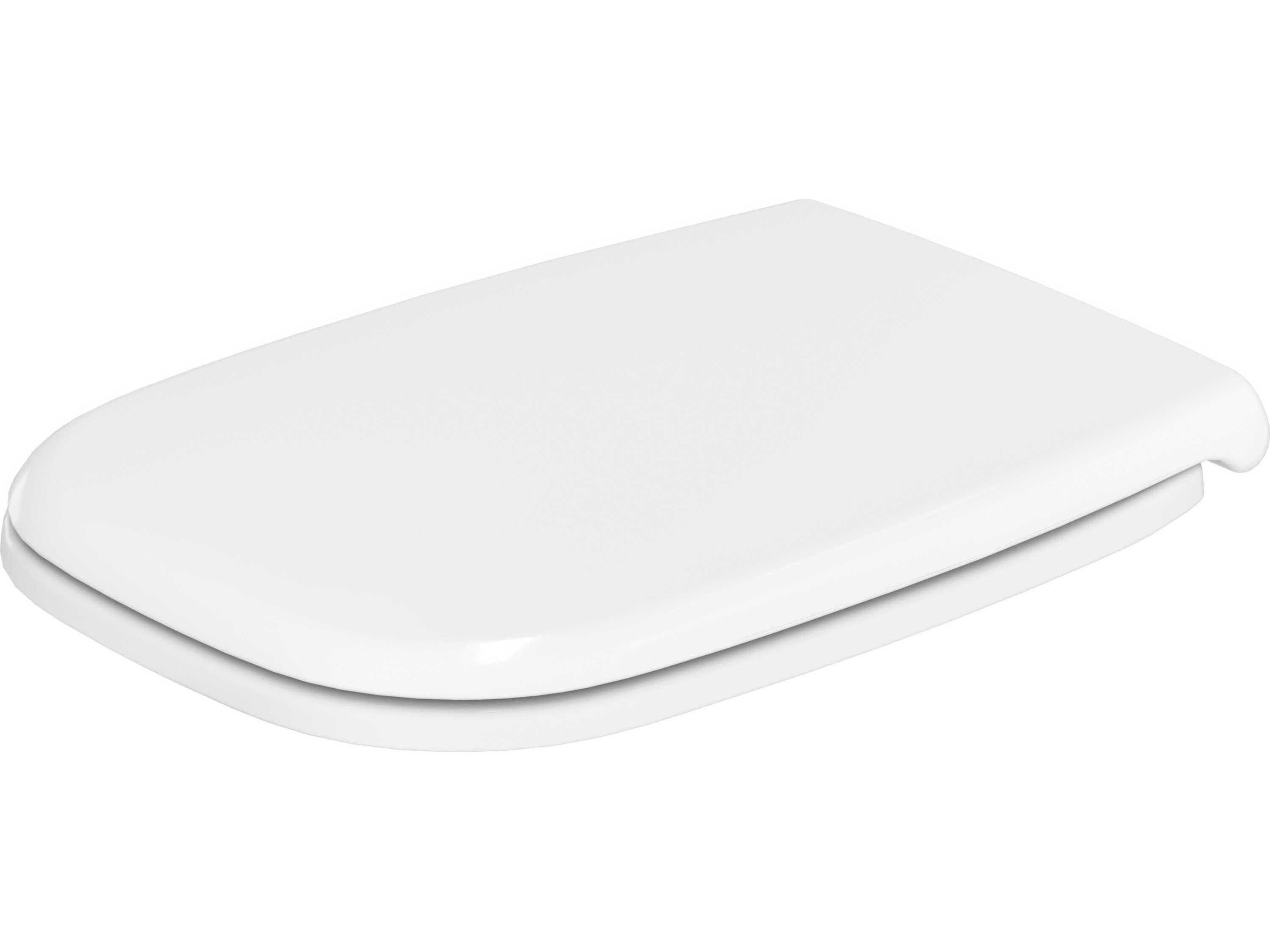 Duravit D-code 14'' White Toilet Seat - Stainless Steel Hinges - Soft Closure