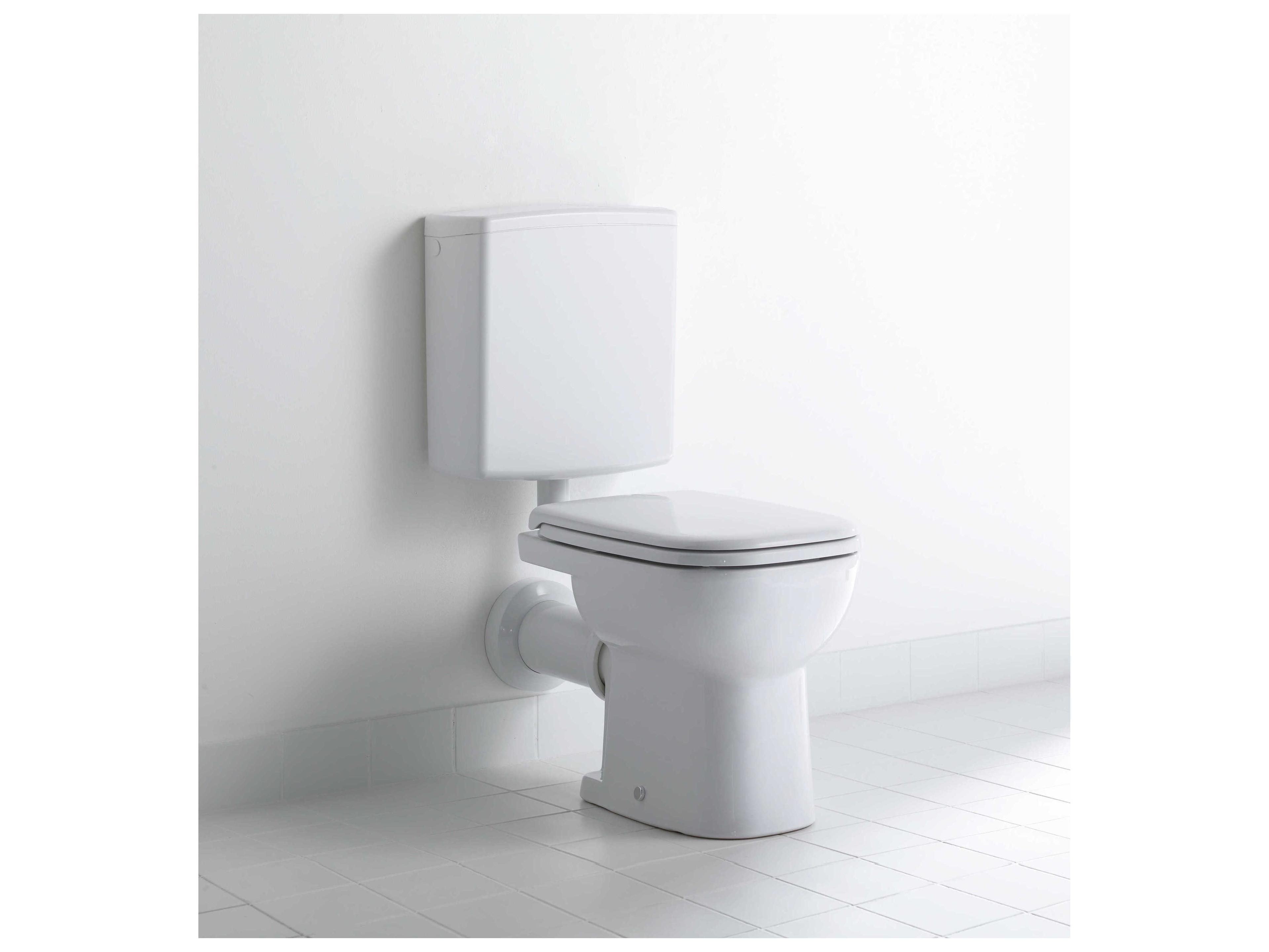 Duravit D-code 14'' White Toilet Seat - Plastic Hinges - Soft Closure