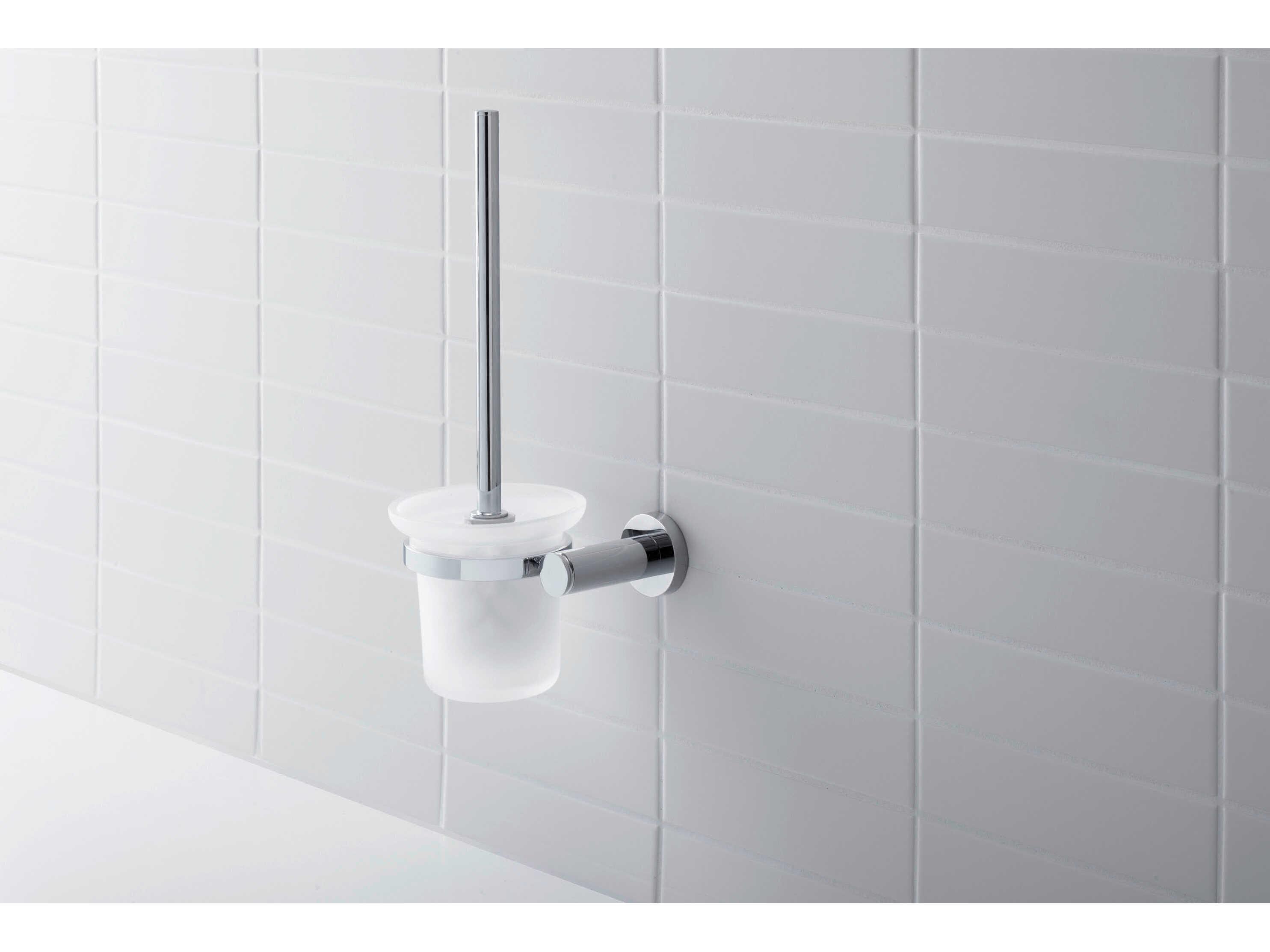 Duravit D-code 6'' Chrome Brush Set