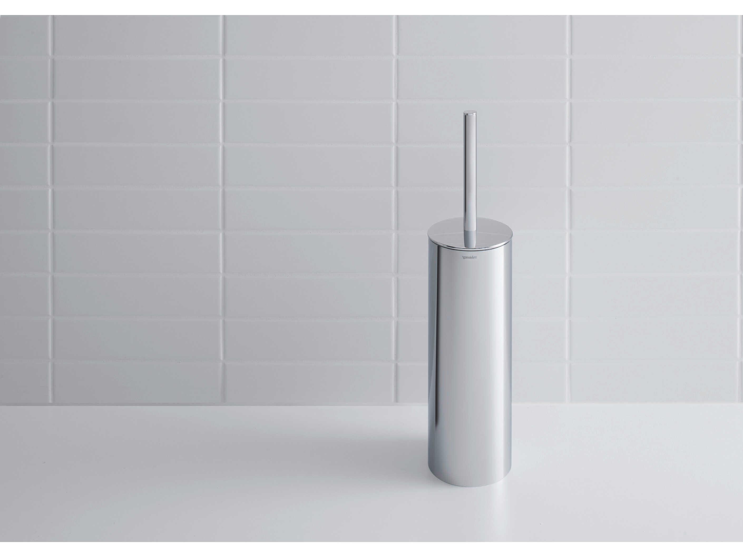 Duravit D-code 4'' Chrome Brush Set