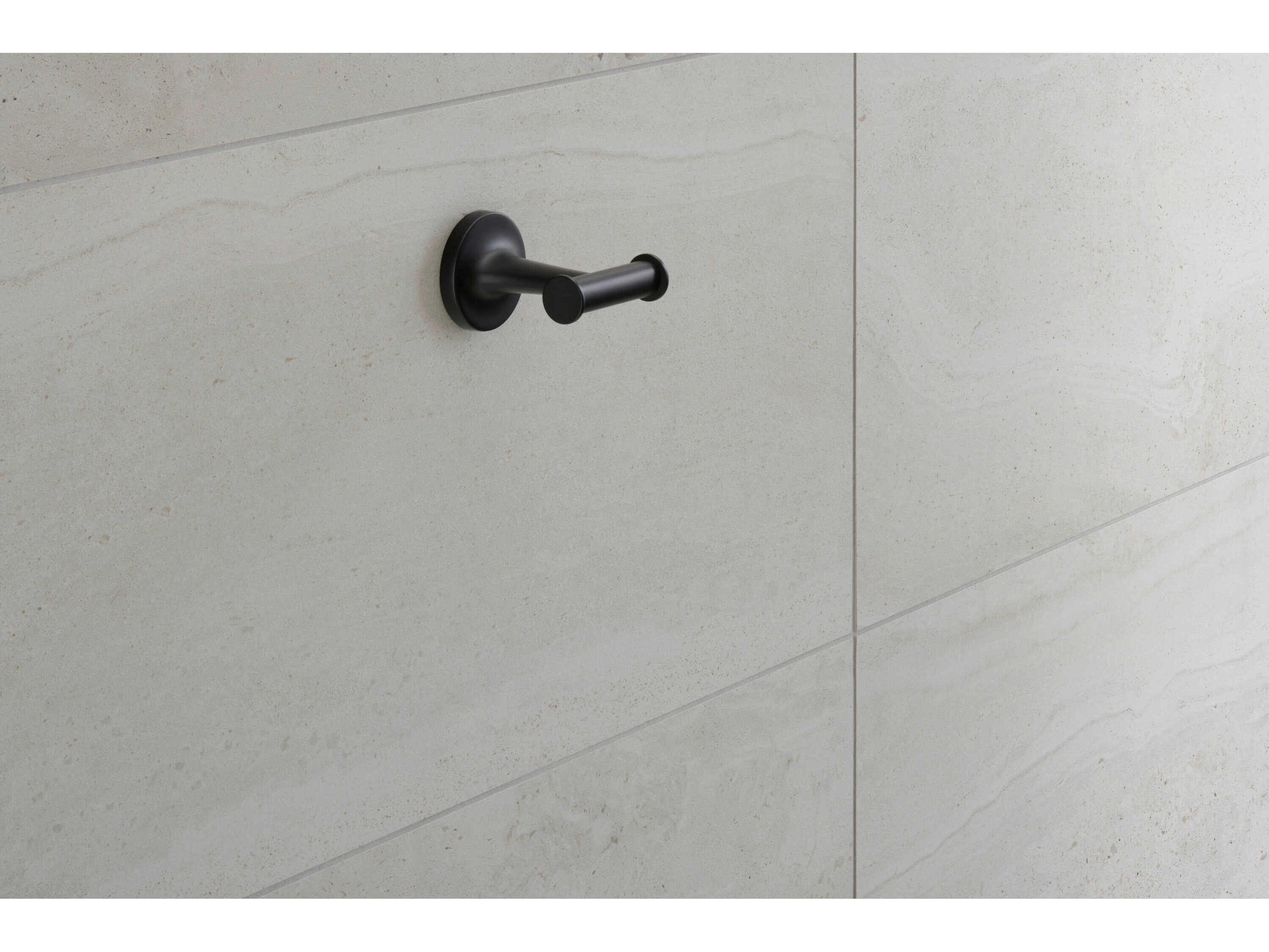 Duravit Starck T Matte Black Double Robe Hook