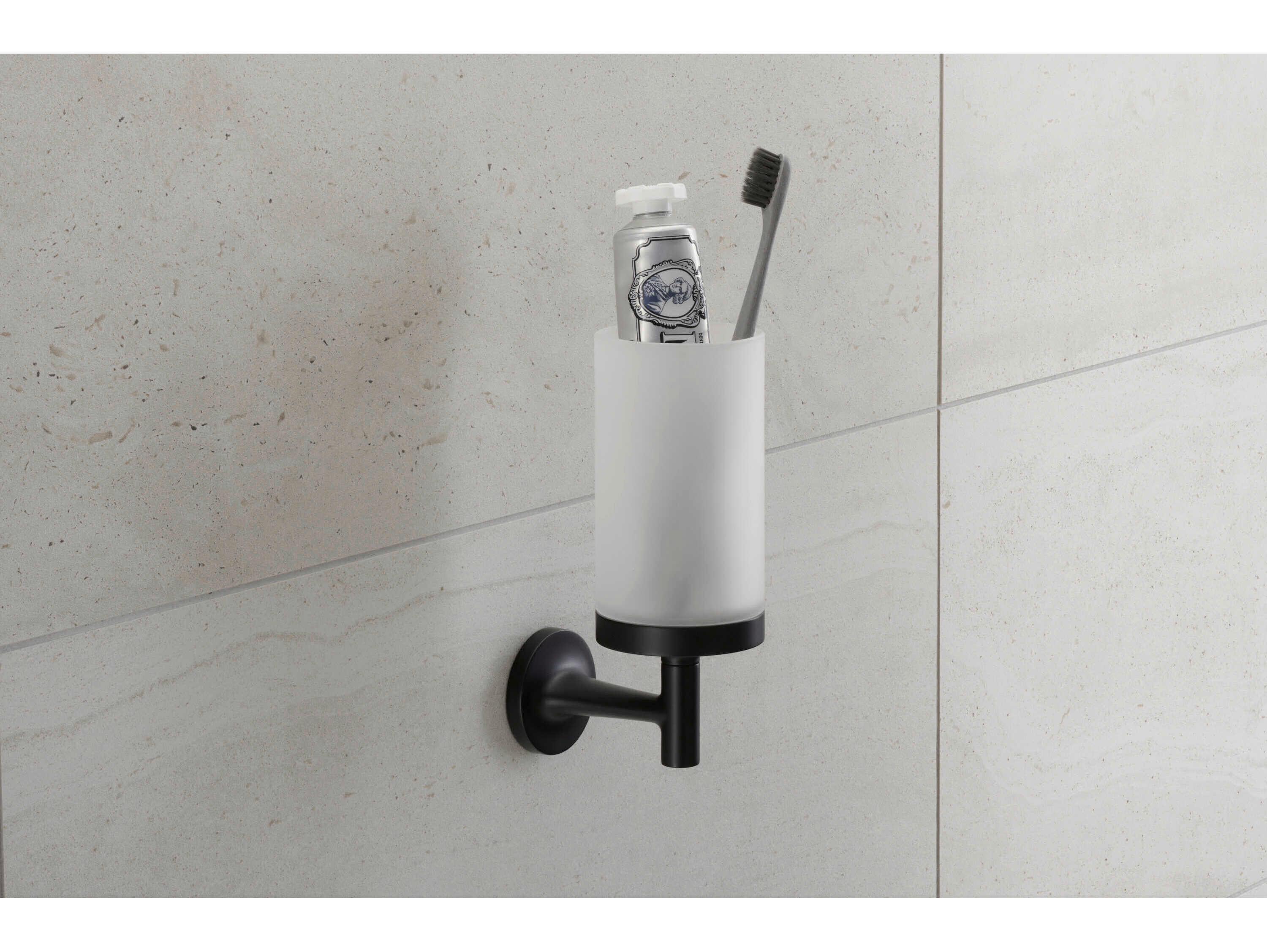 Duravit Starck T Matte Black Toothbrush Cup