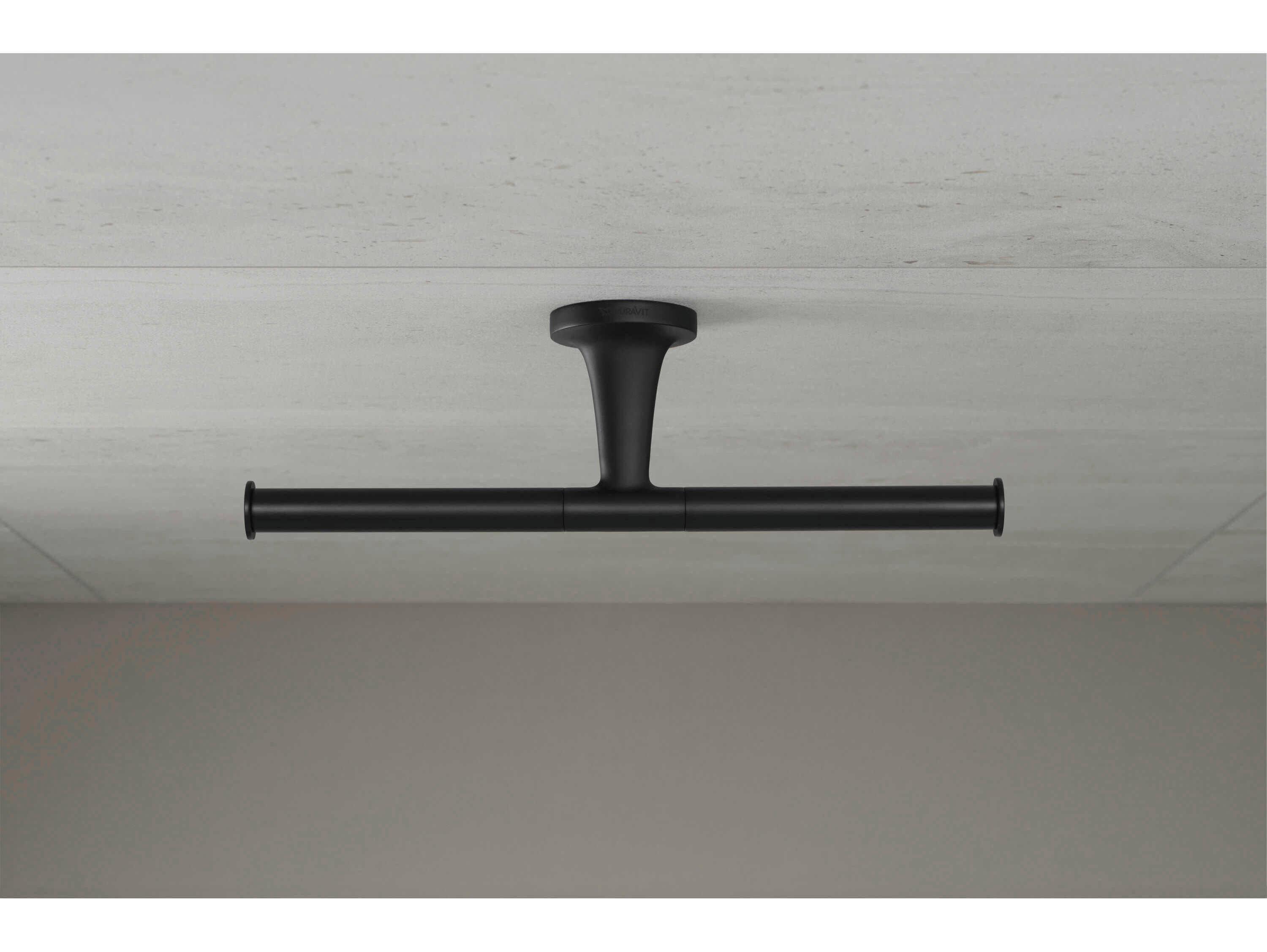 Duravit Starck T Matte Black Double Toilet Paper Holder