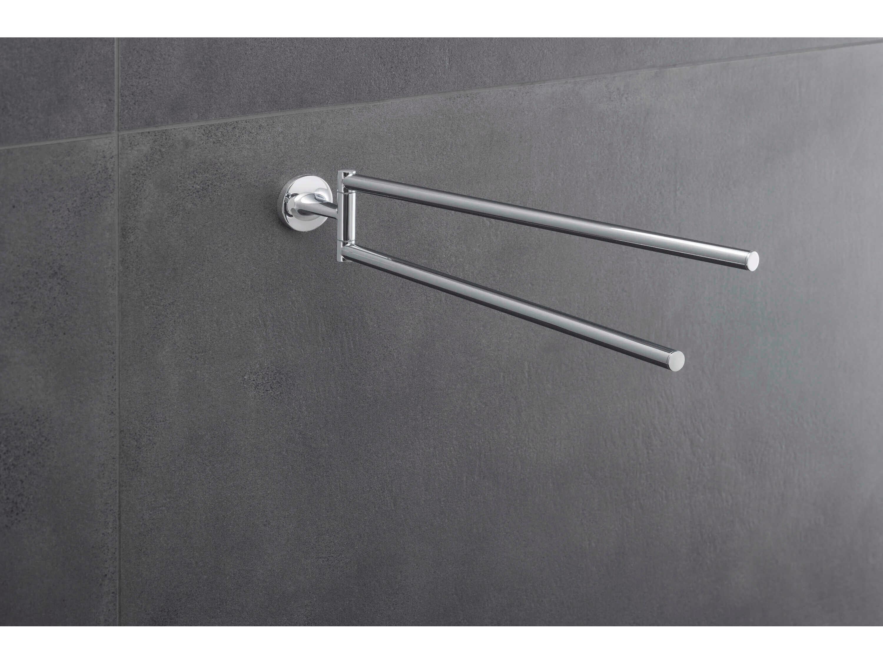Duravit Starck T 18'' Chrome Double Towel Bar