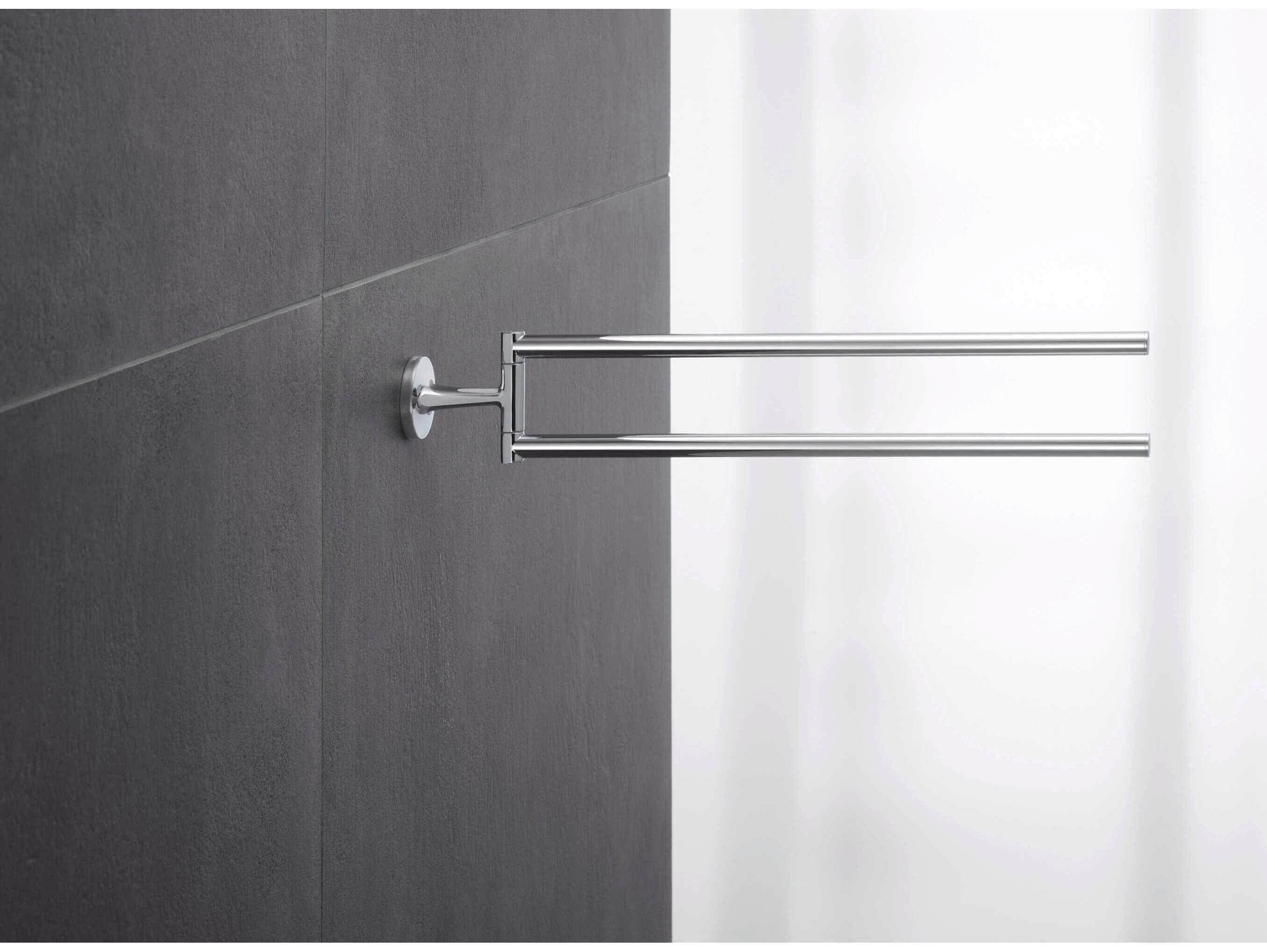 Duravit Starck T 18'' Chrome Double Towel Bar