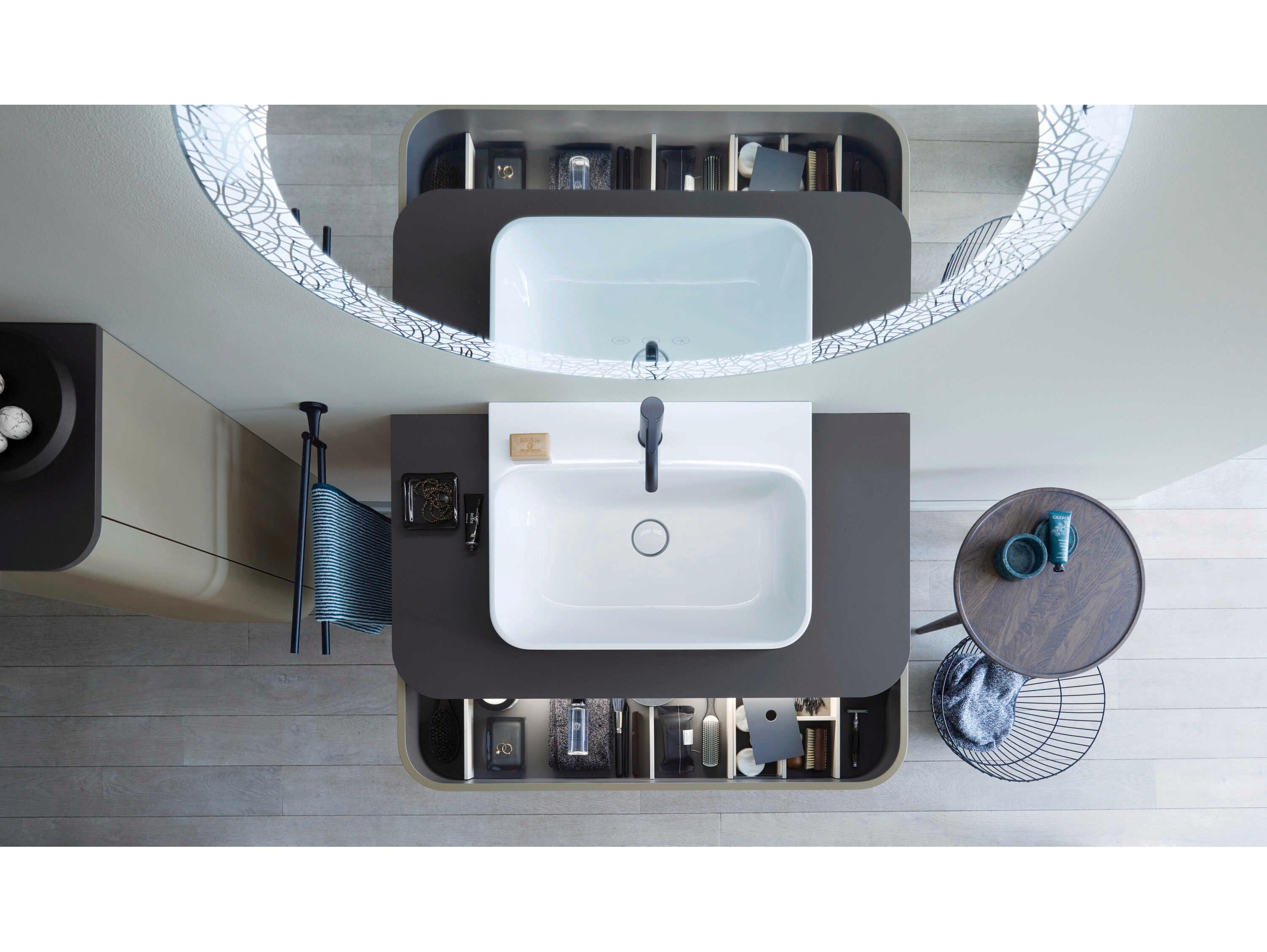 Duravit Starck T 18'' Matte Black Double Towel Bar