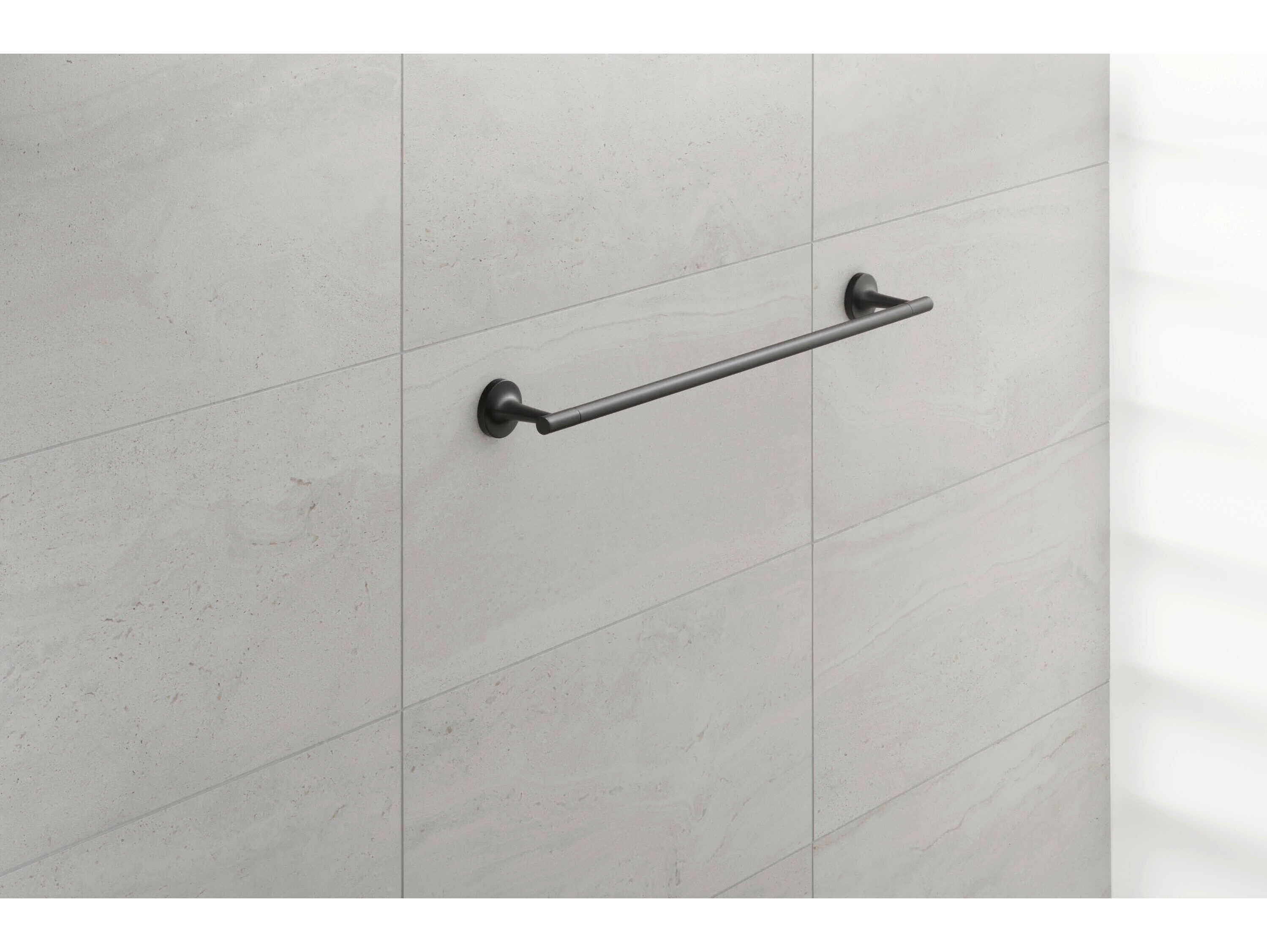 Duravit Starck T 24'' Matte Black Double Towel Bar