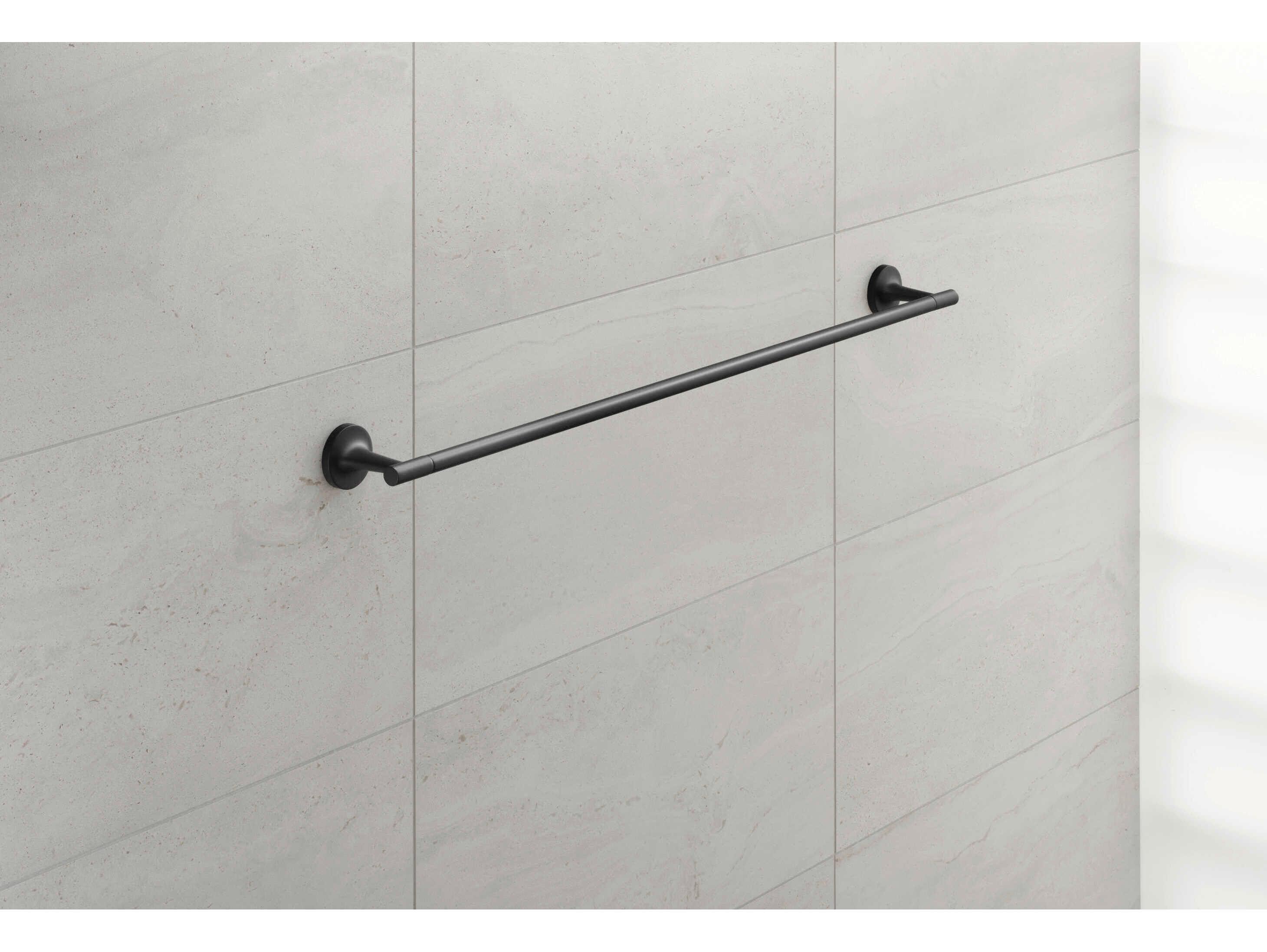 Duravit Starck T 32'' Matte Black Double Towel Bar