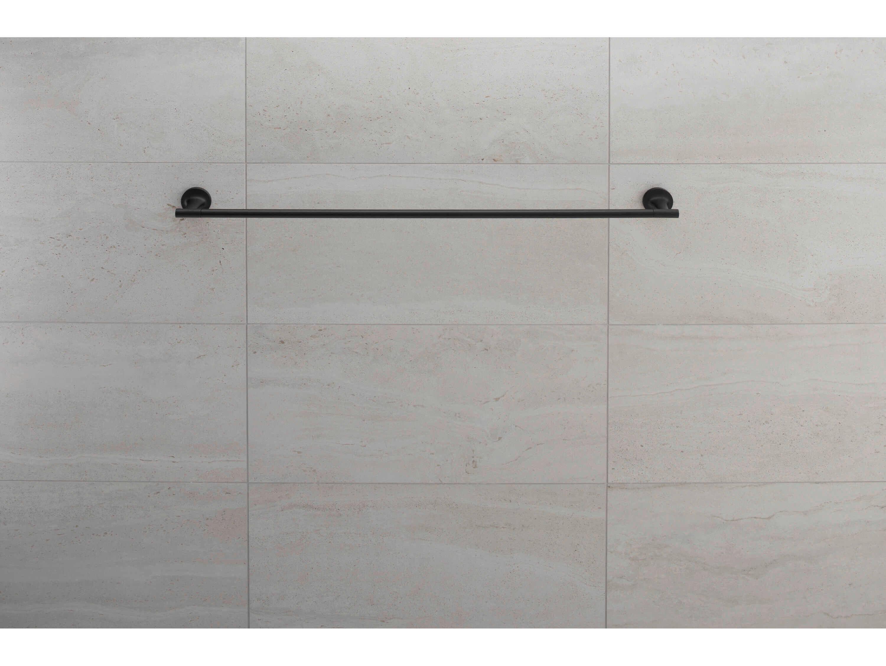 Duravit Starck T 32'' Matte Black Double Towel Bar