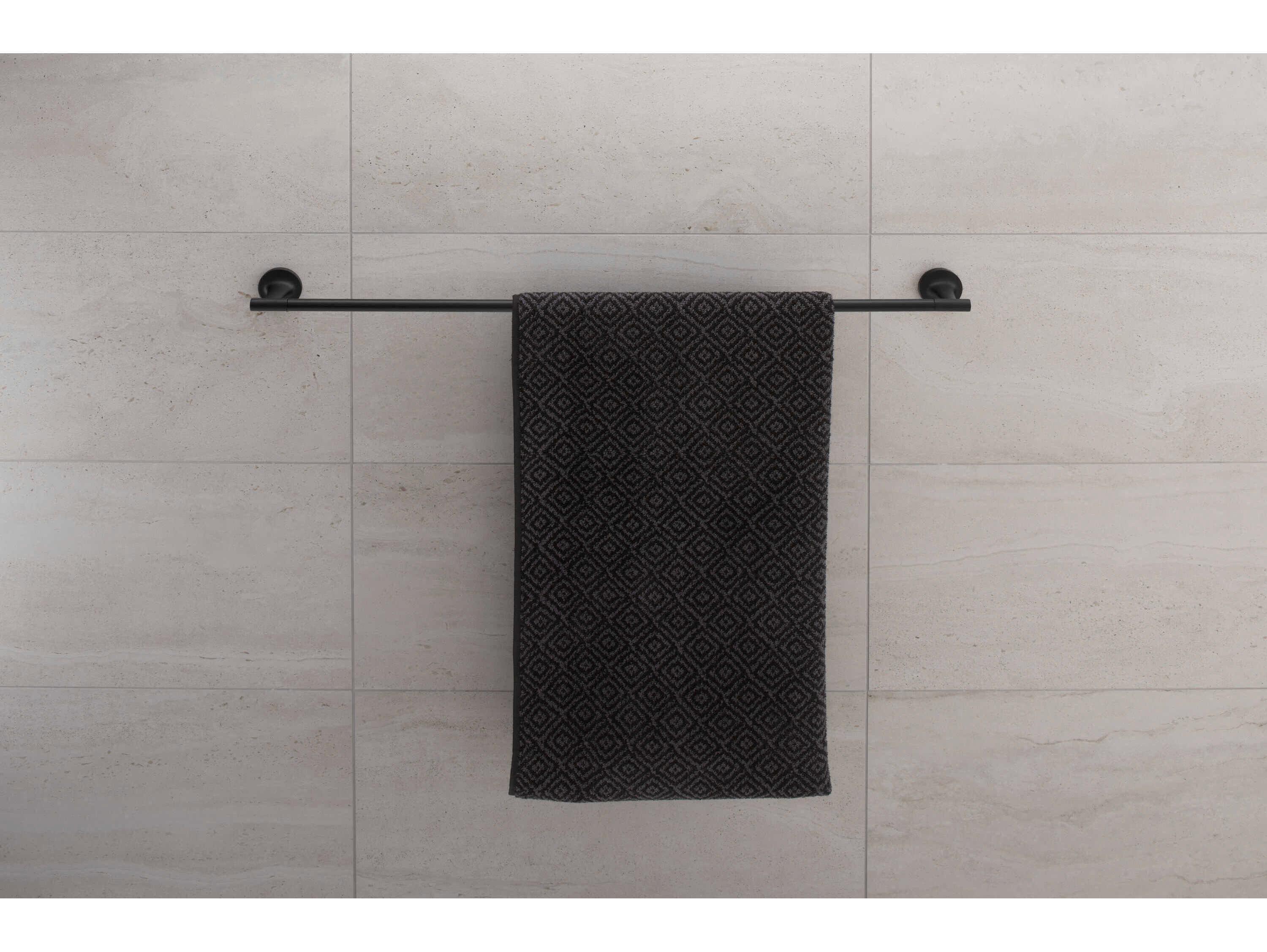 Duravit Starck T 32'' Matte Black Double Towel Bar