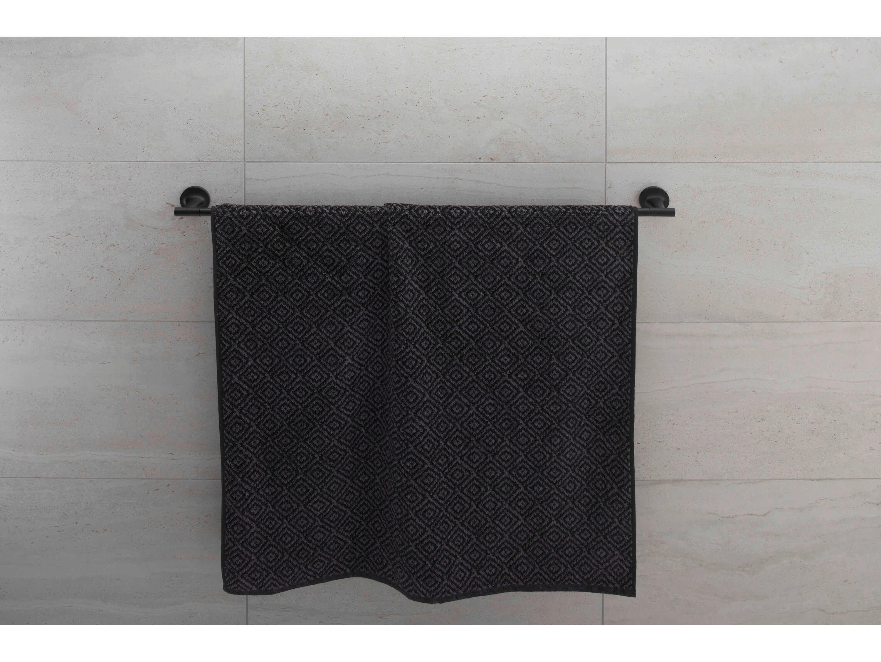 Duravit Starck T 32'' Matte Black Double Towel Bar