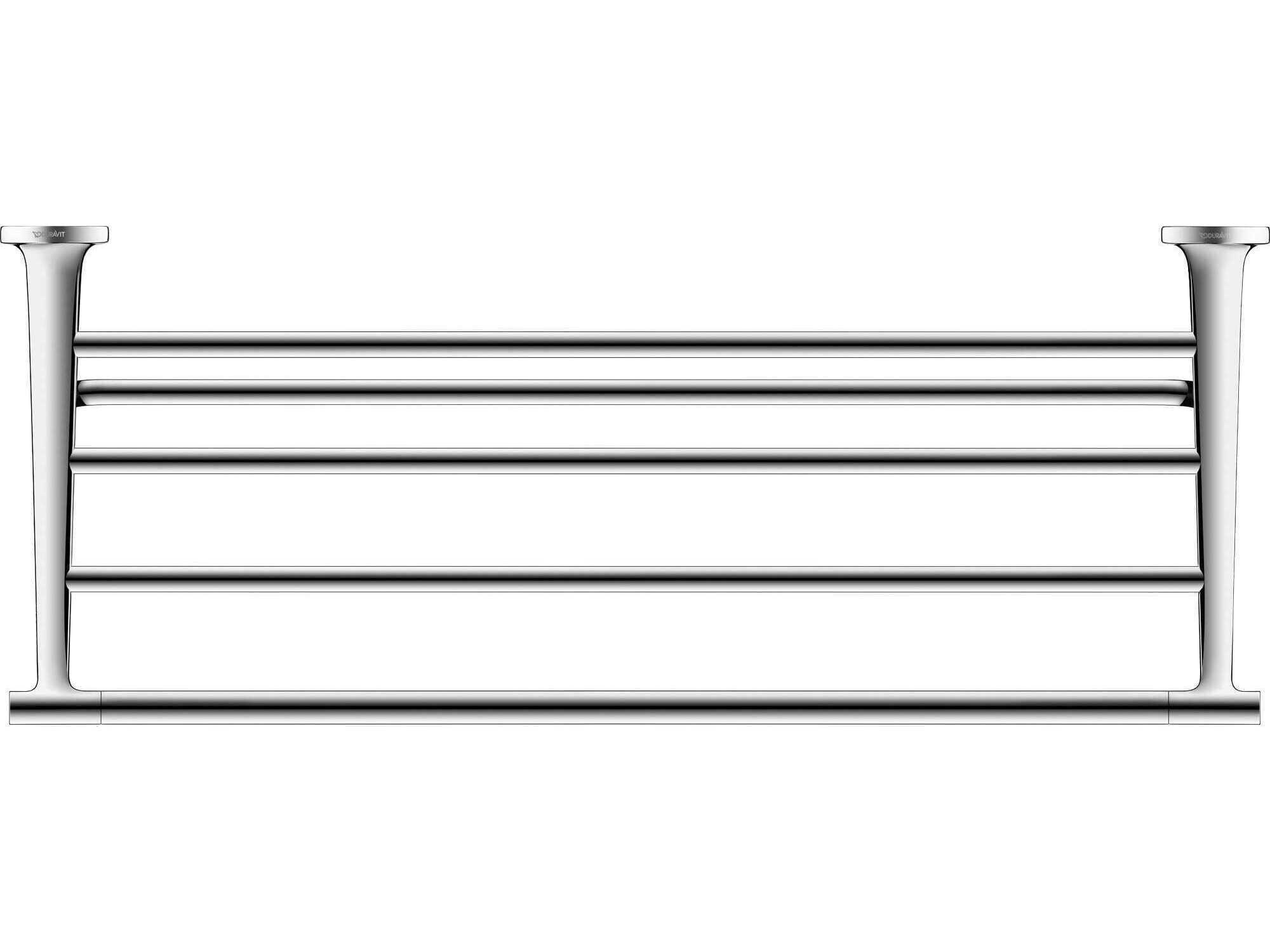 Duravit Starck T 24'' Chrome Towel Shelf