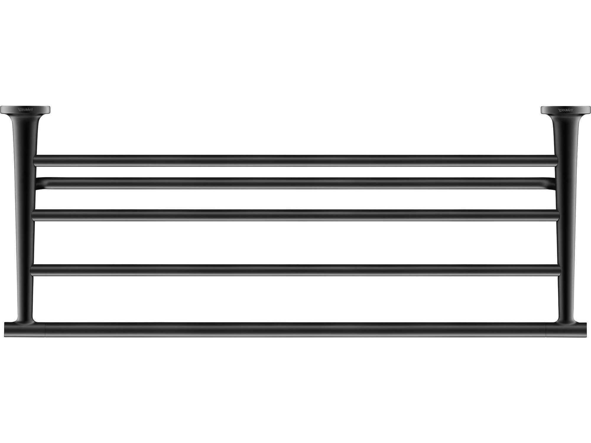 Duravit Starck T 24'' Matte Black Towel Shelf