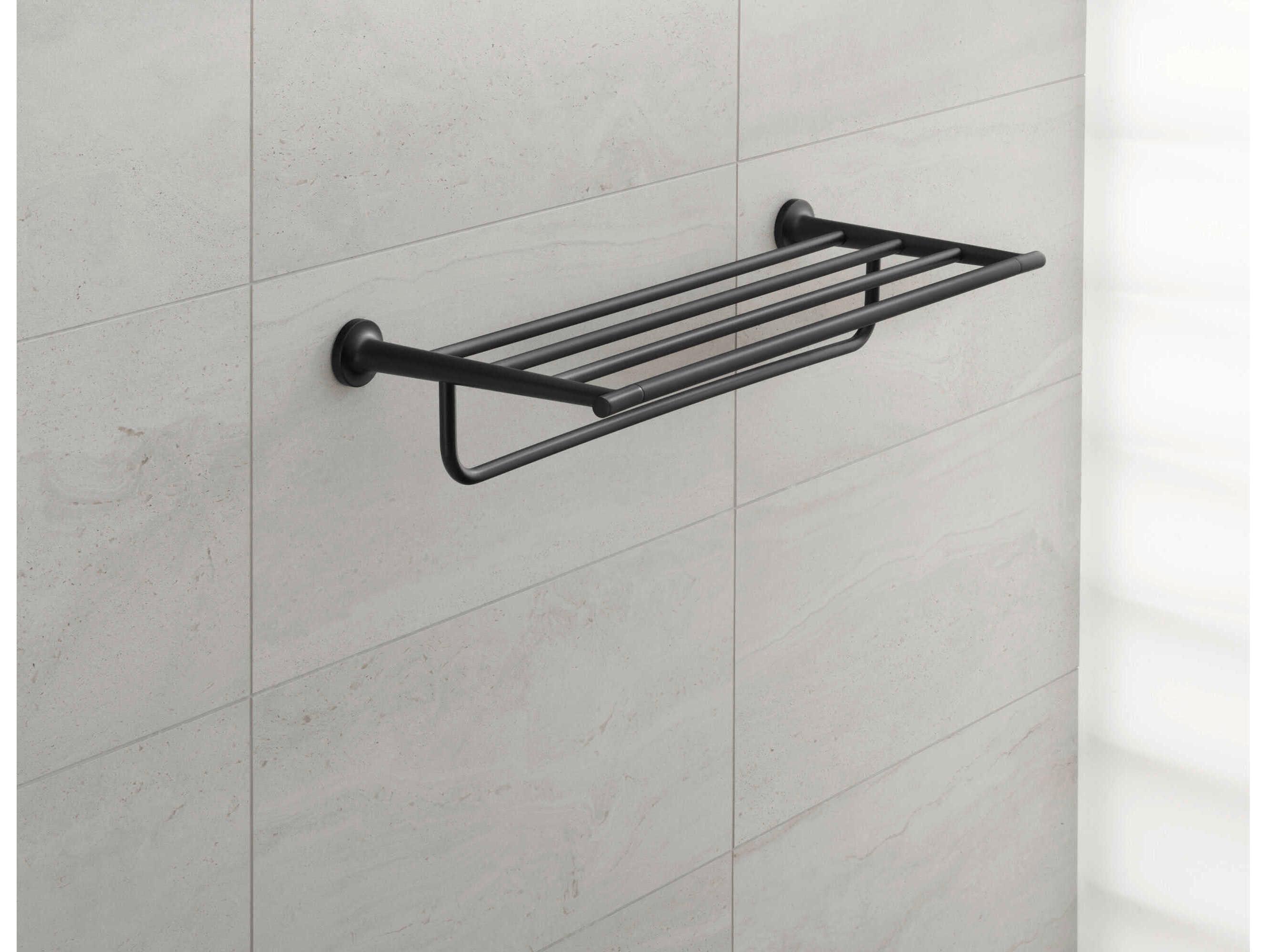 Duravit Starck T 24'' Matte Black Towel Shelf