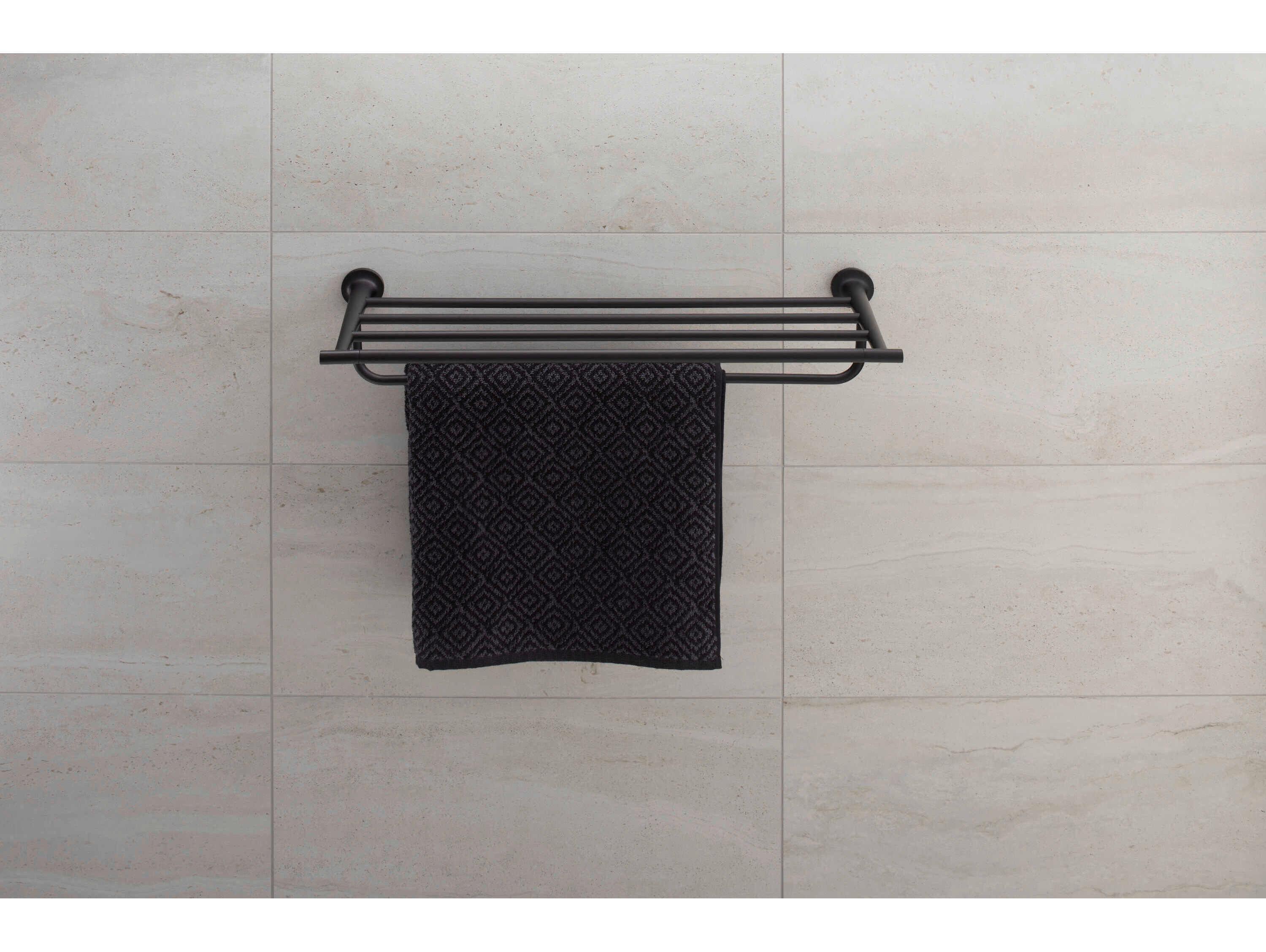 Duravit Starck T 24'' Matte Black Towel Shelf