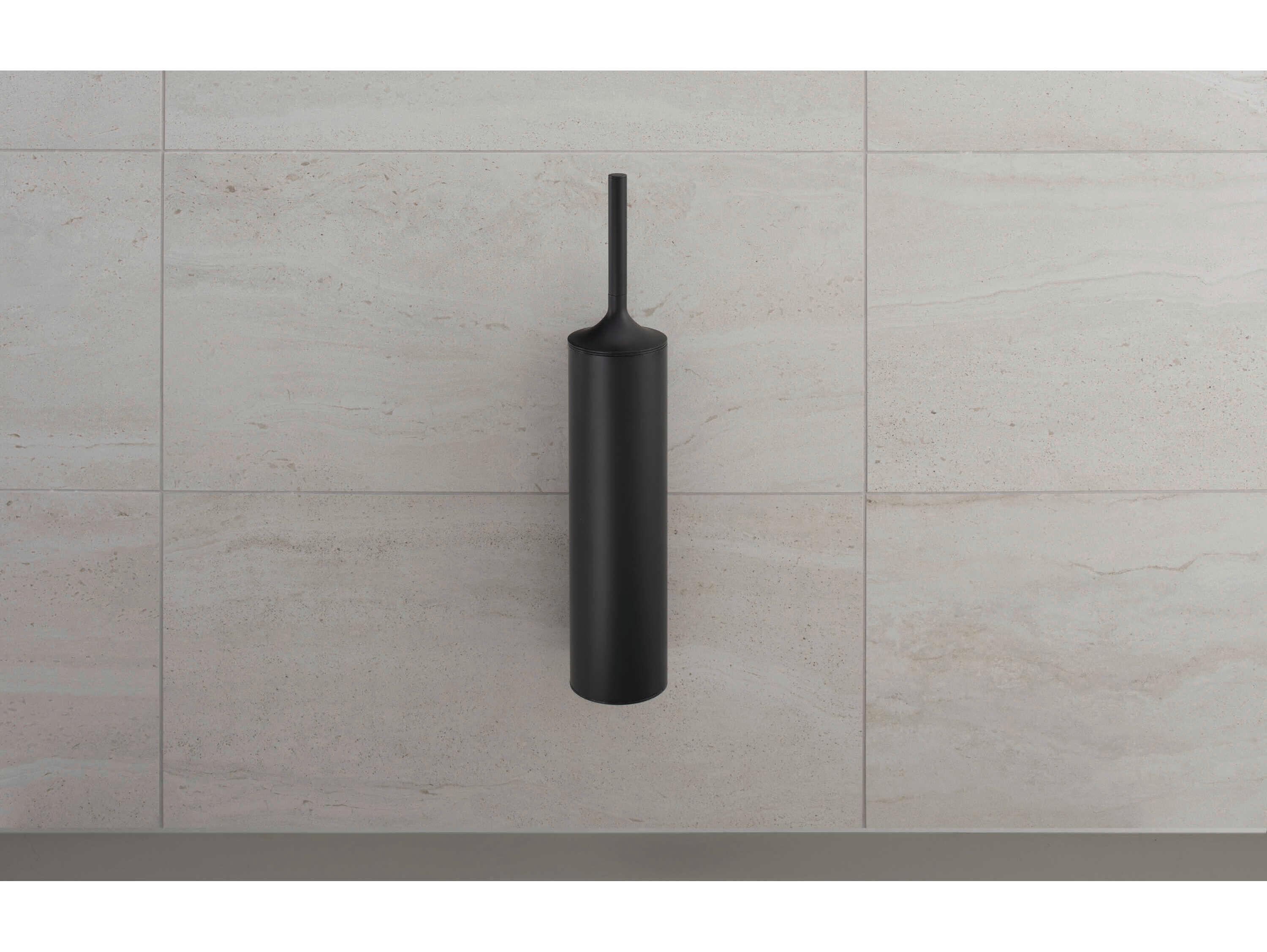 Duravit Starck T Matte Black Wall-Mounted Brush Set