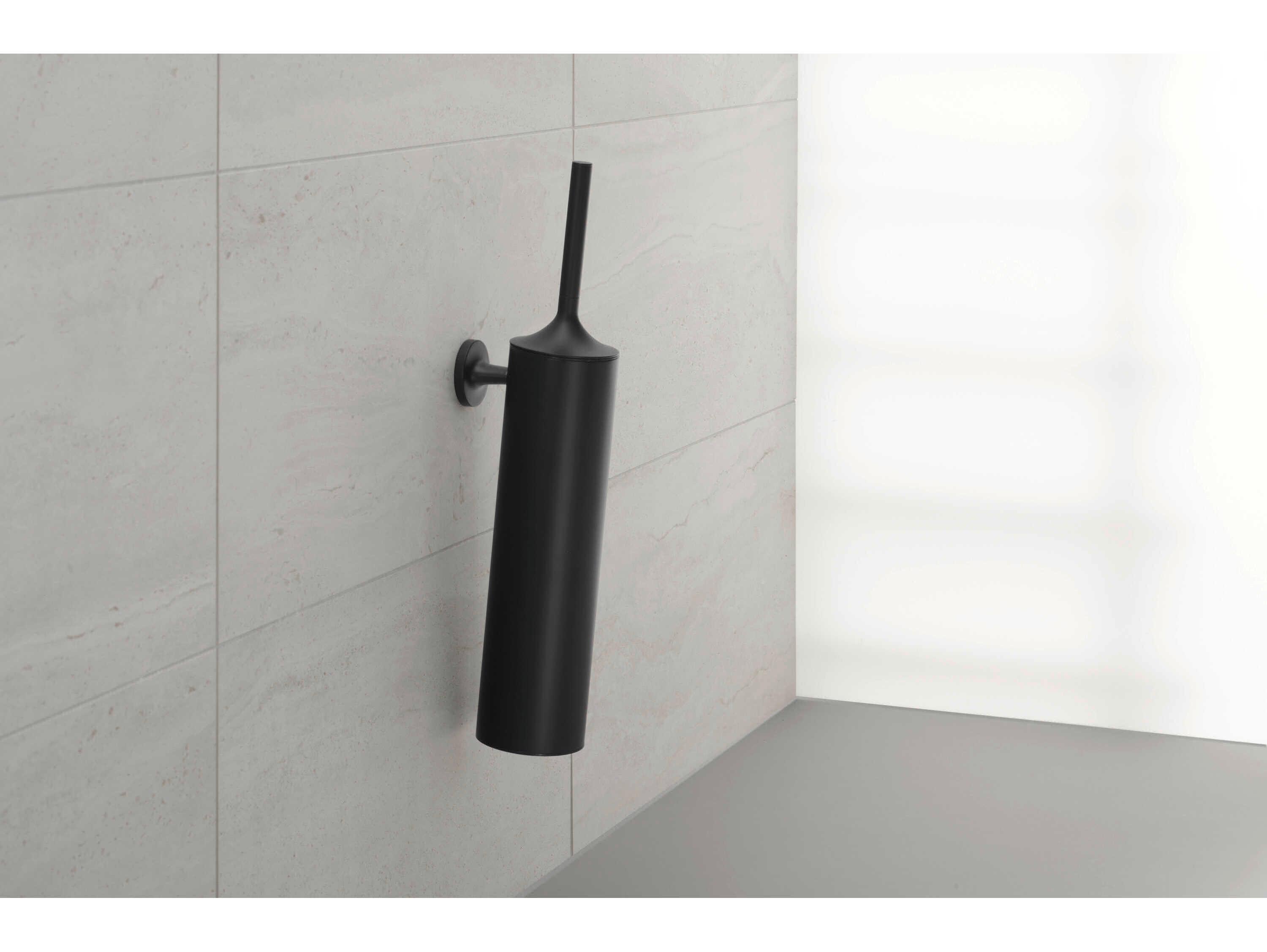 Duravit Starck T Matte Black Wall-Mounted Brush Set