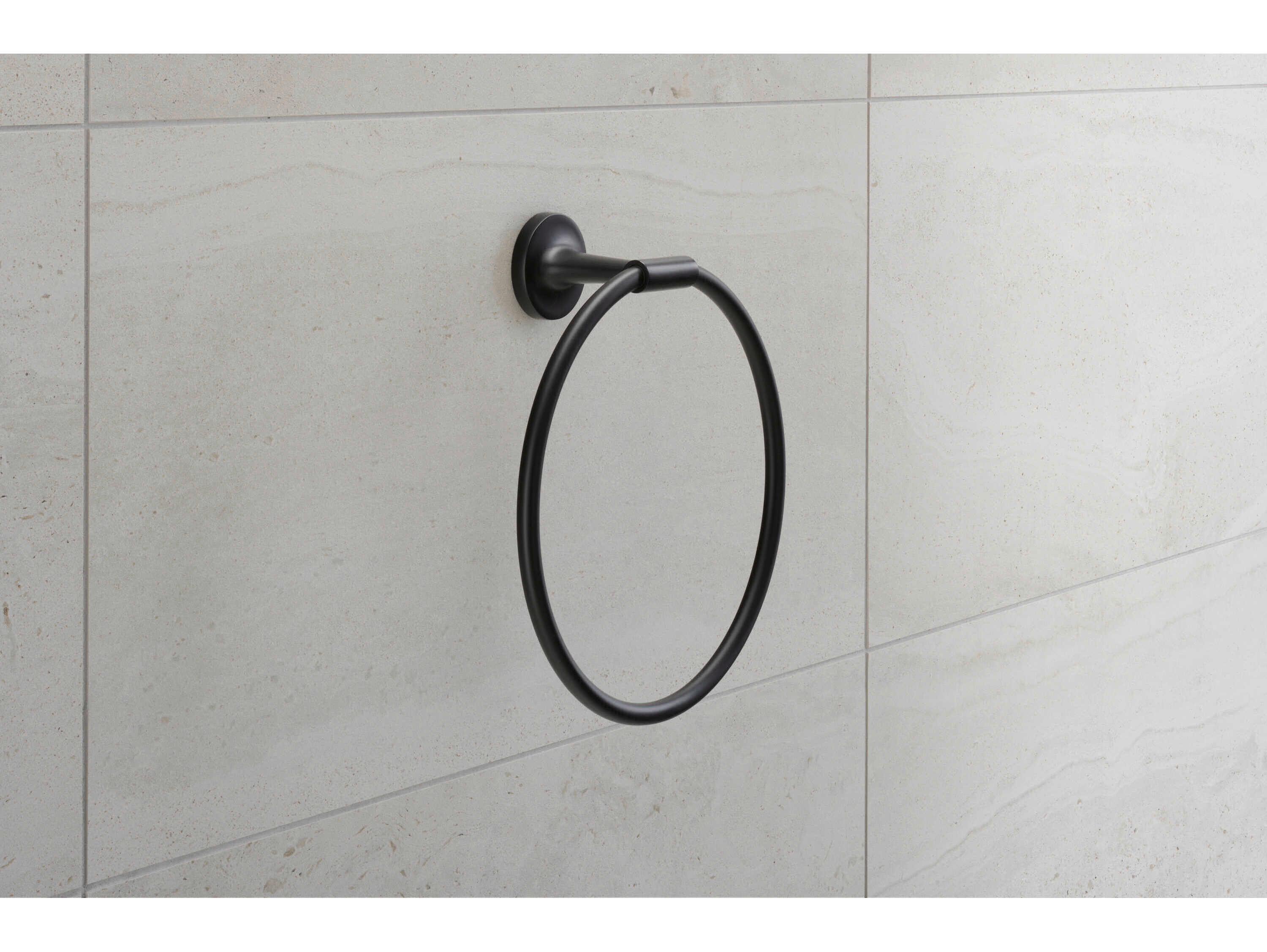 Duravit Starck T 8'' Black Towel Ring