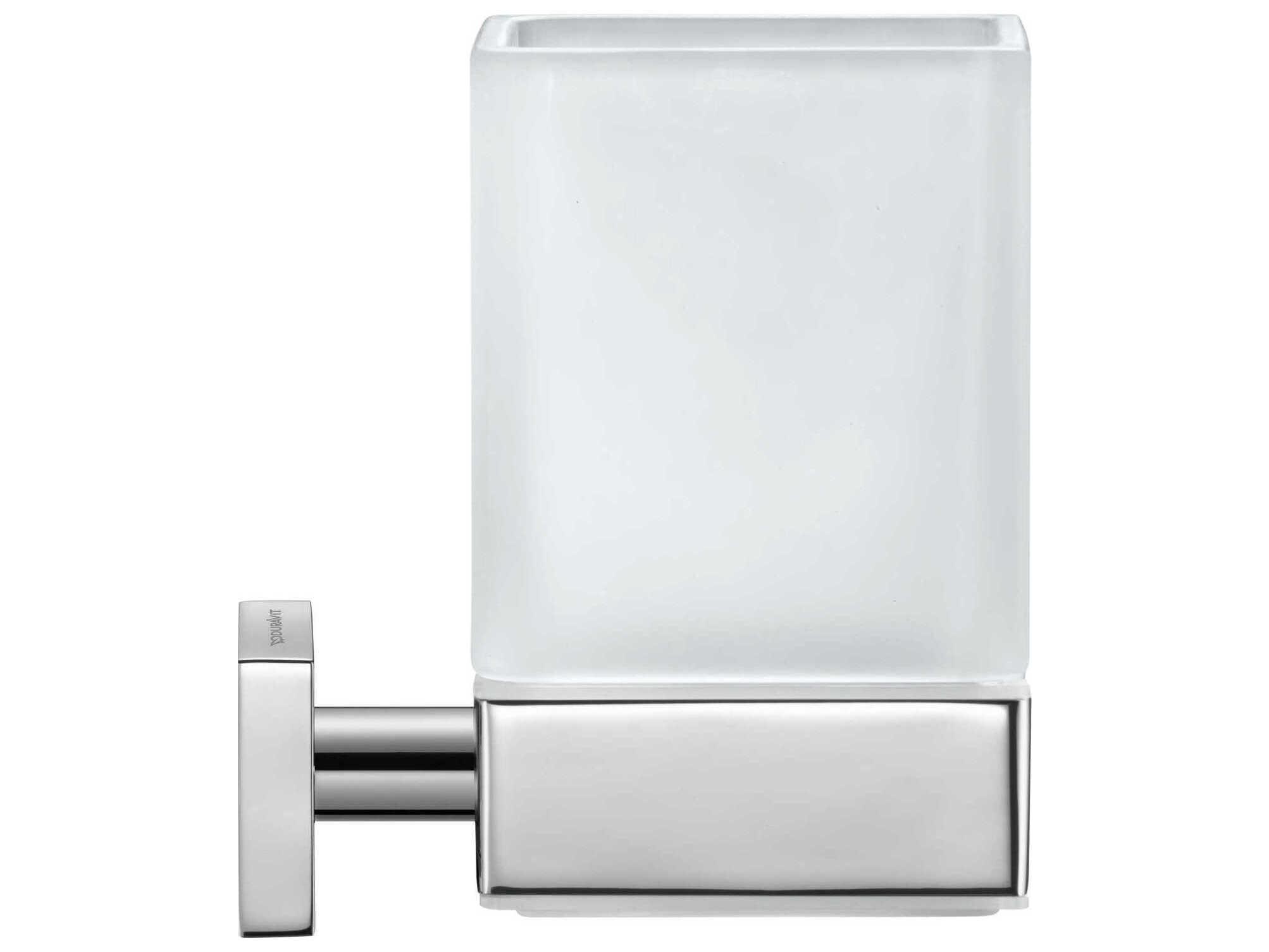 Duravit Karree 4'' Chrome Toothbrush Holder