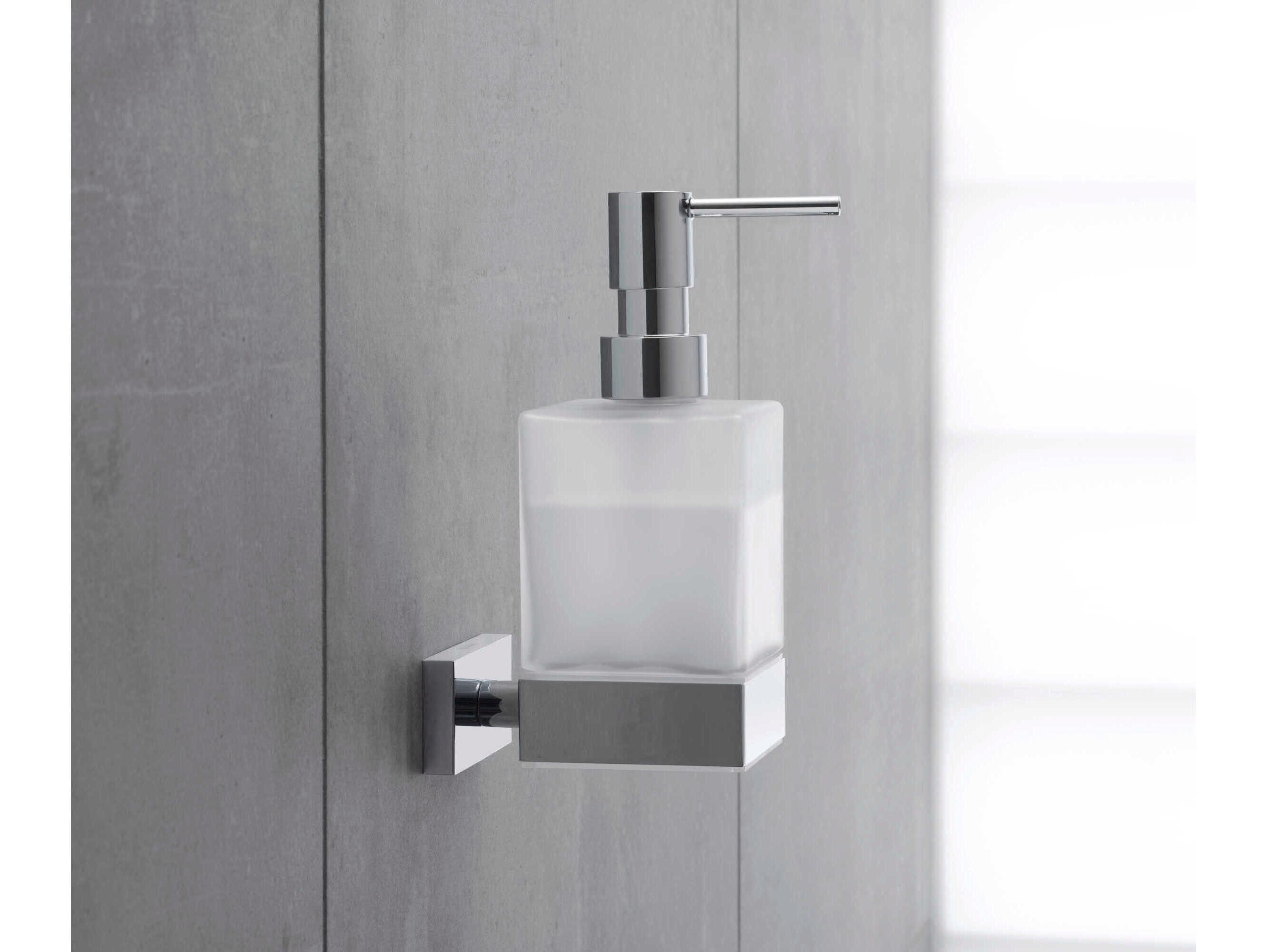 Duravit Karree 5'' Glass Chrome Soap Dispenser
