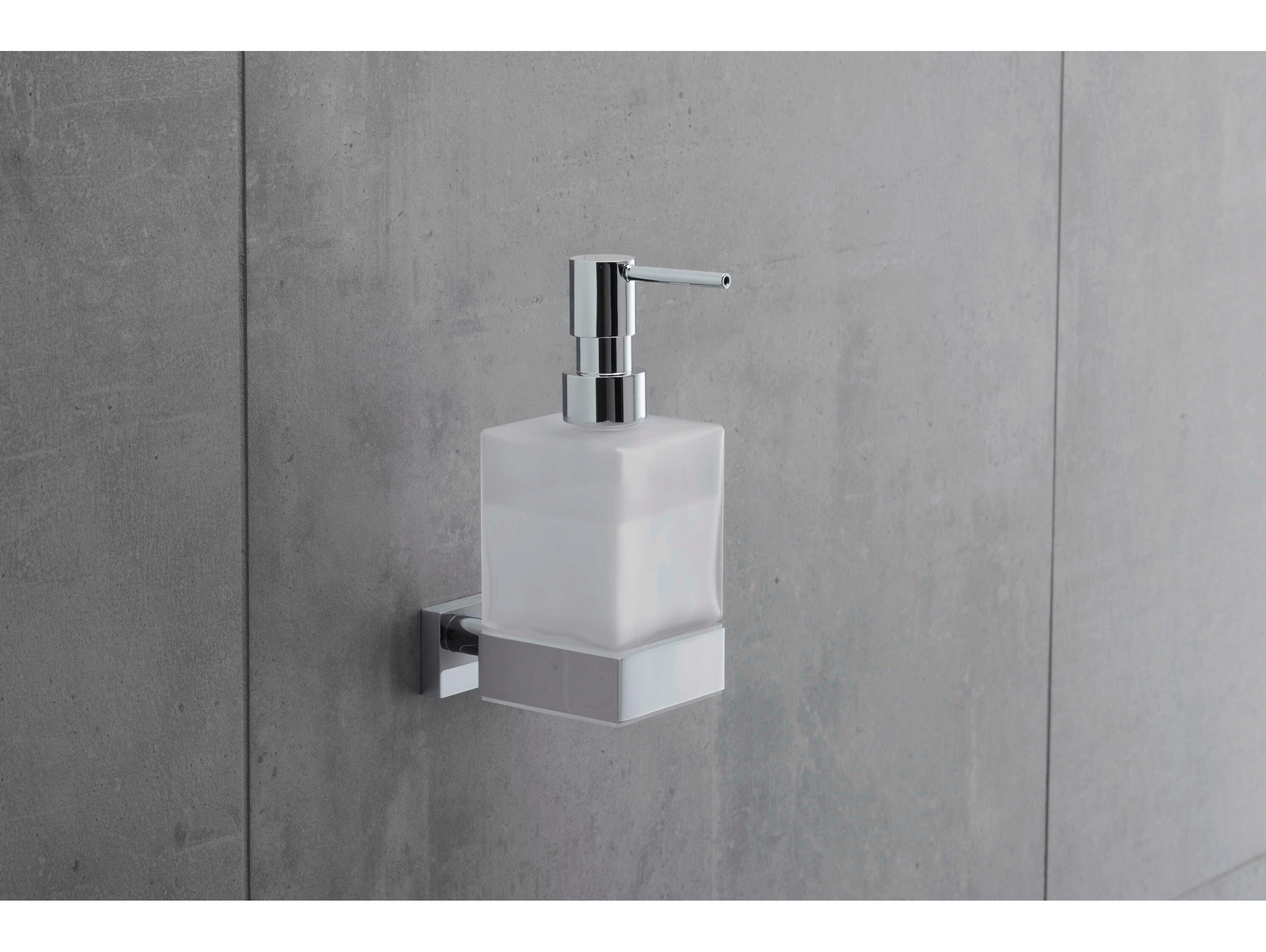 Duravit Karree 5'' Glass Chrome Soap Dispenser