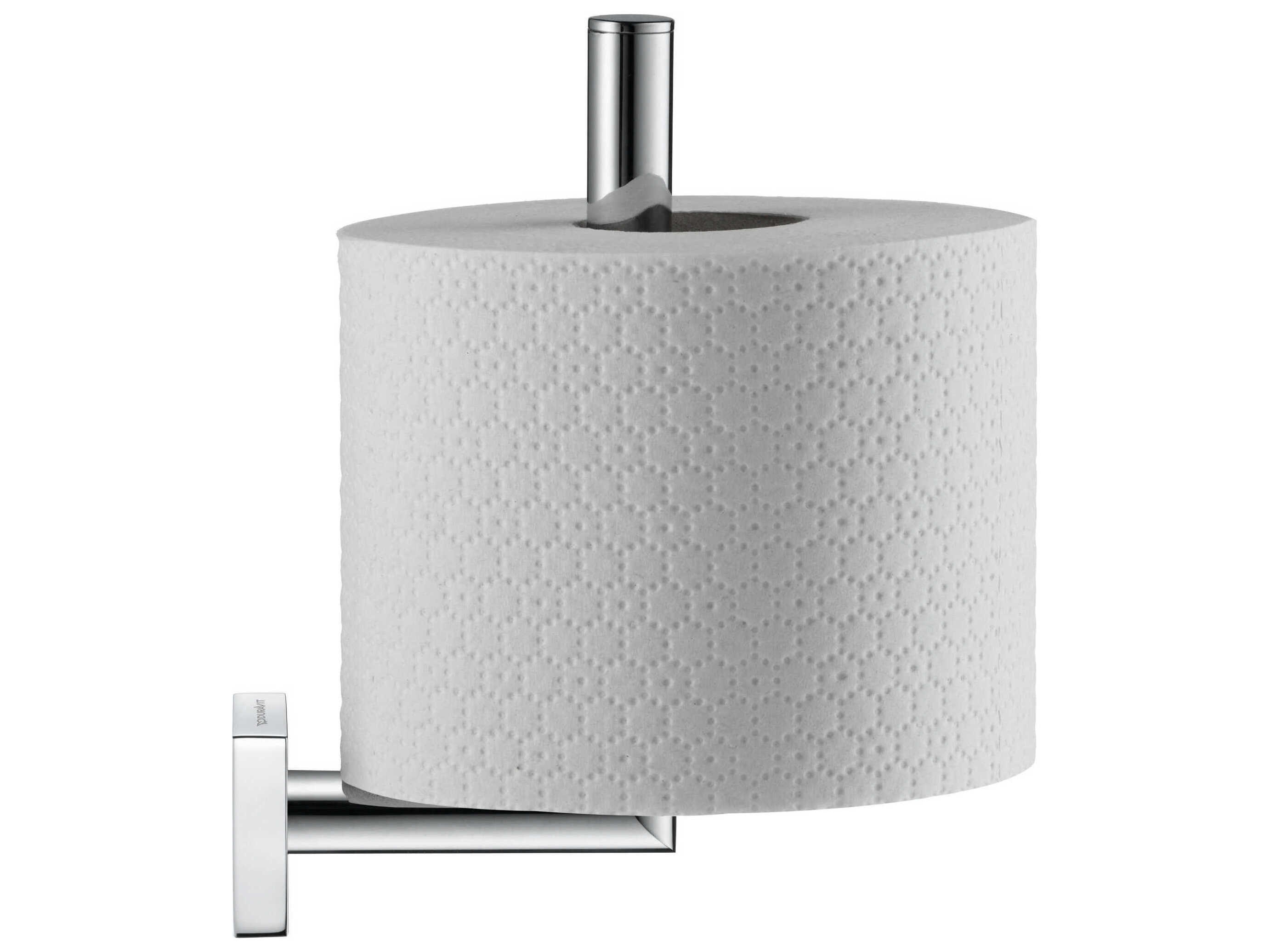 Duravit Karree 3'' Chrome Toilet Paper Holder