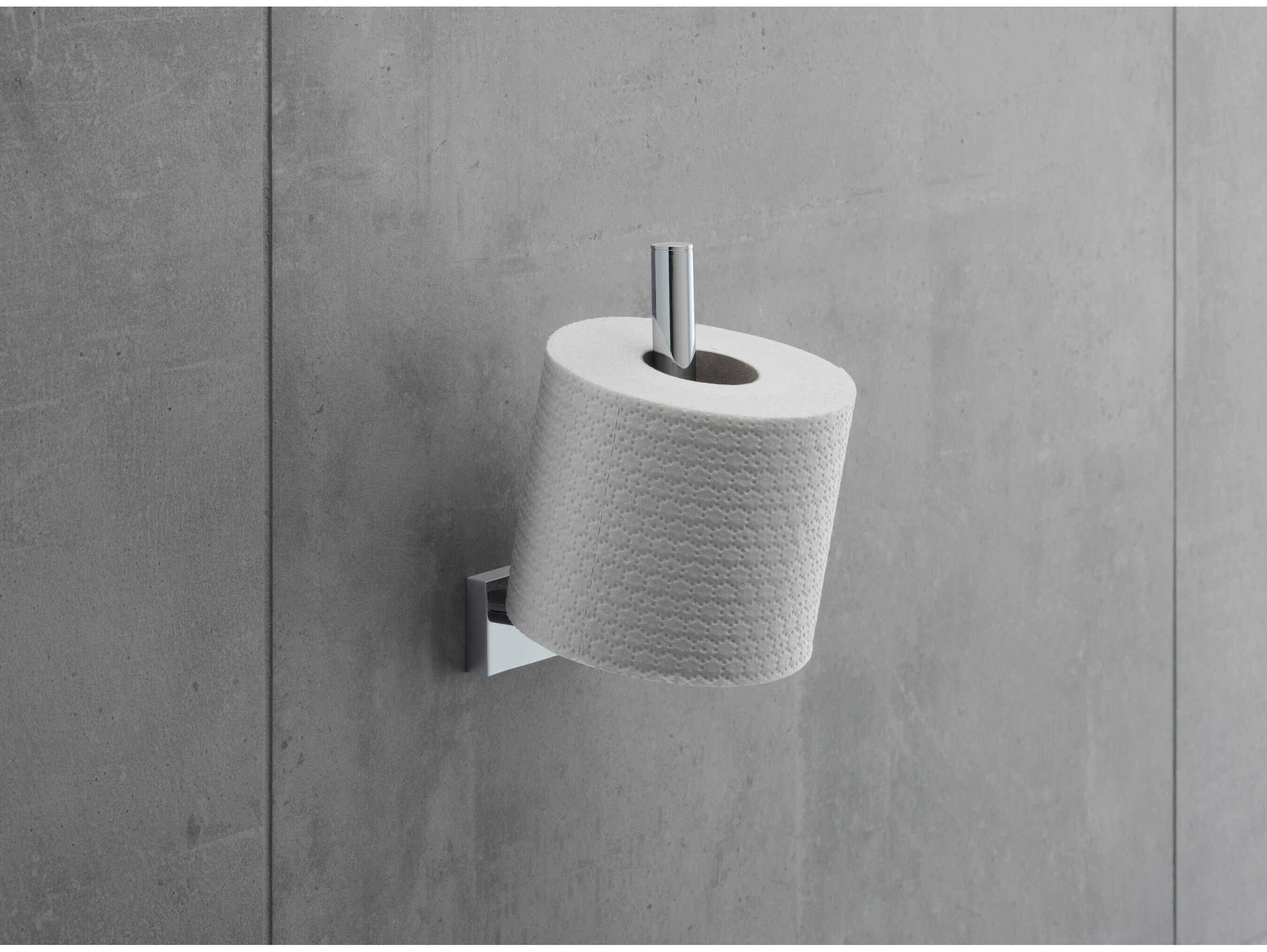 Duravit Karree 3'' Chrome Toilet Paper Holder