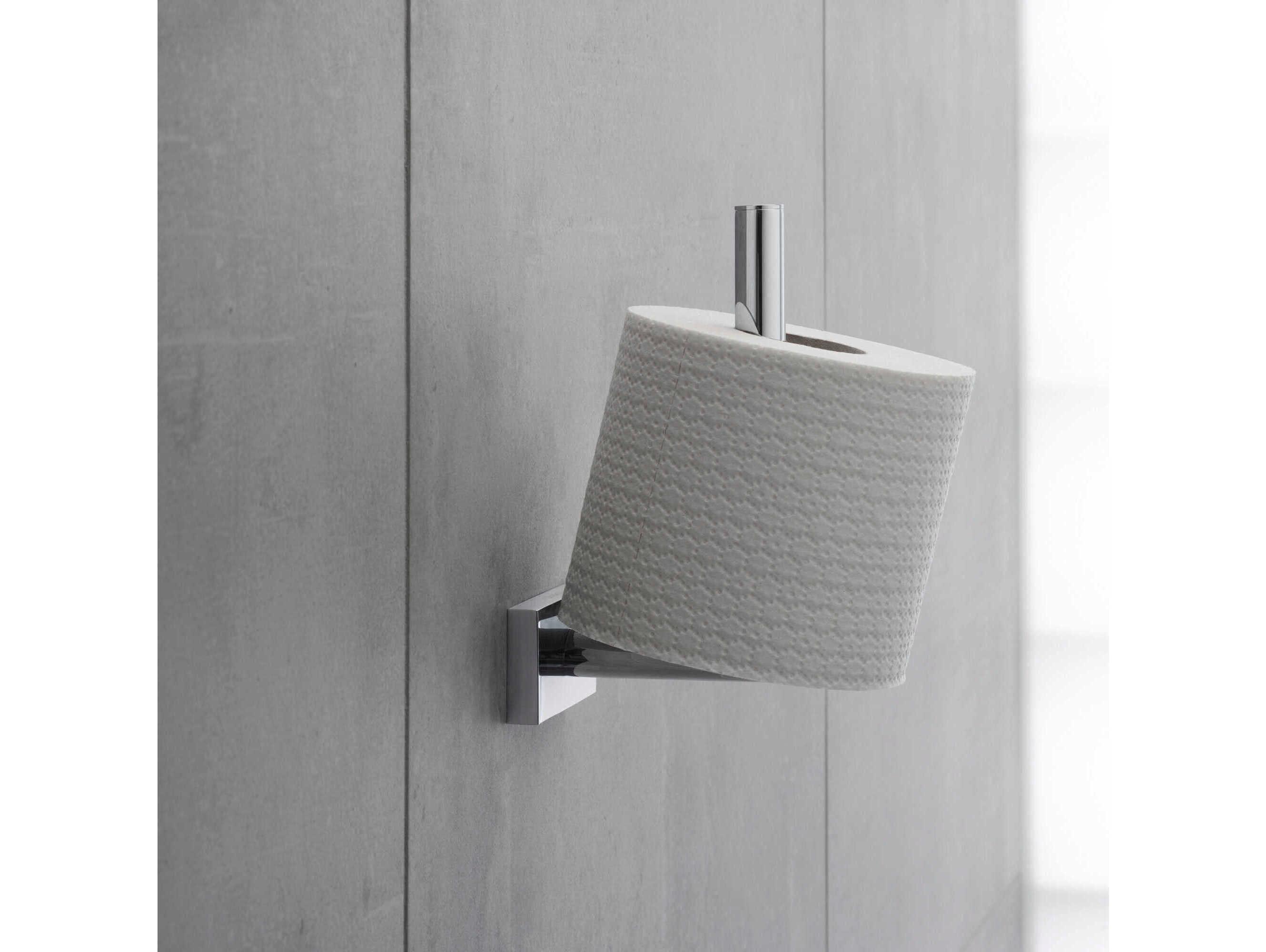 Duravit Karree 3'' Chrome Toilet Paper Holder