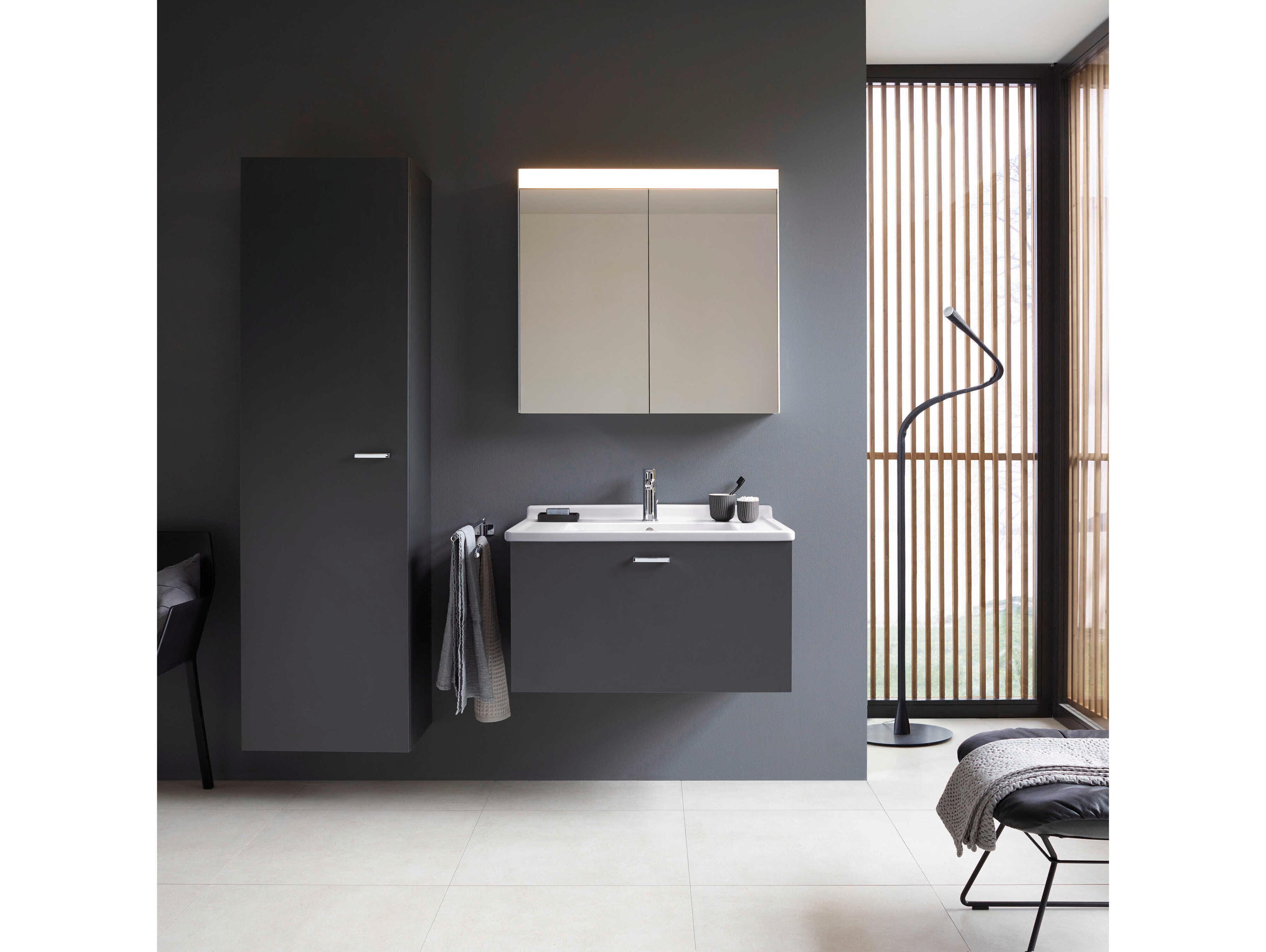 Duravit Starck 3 34'' Ceramic White High Gloss Sink with 1 Faucet Hole