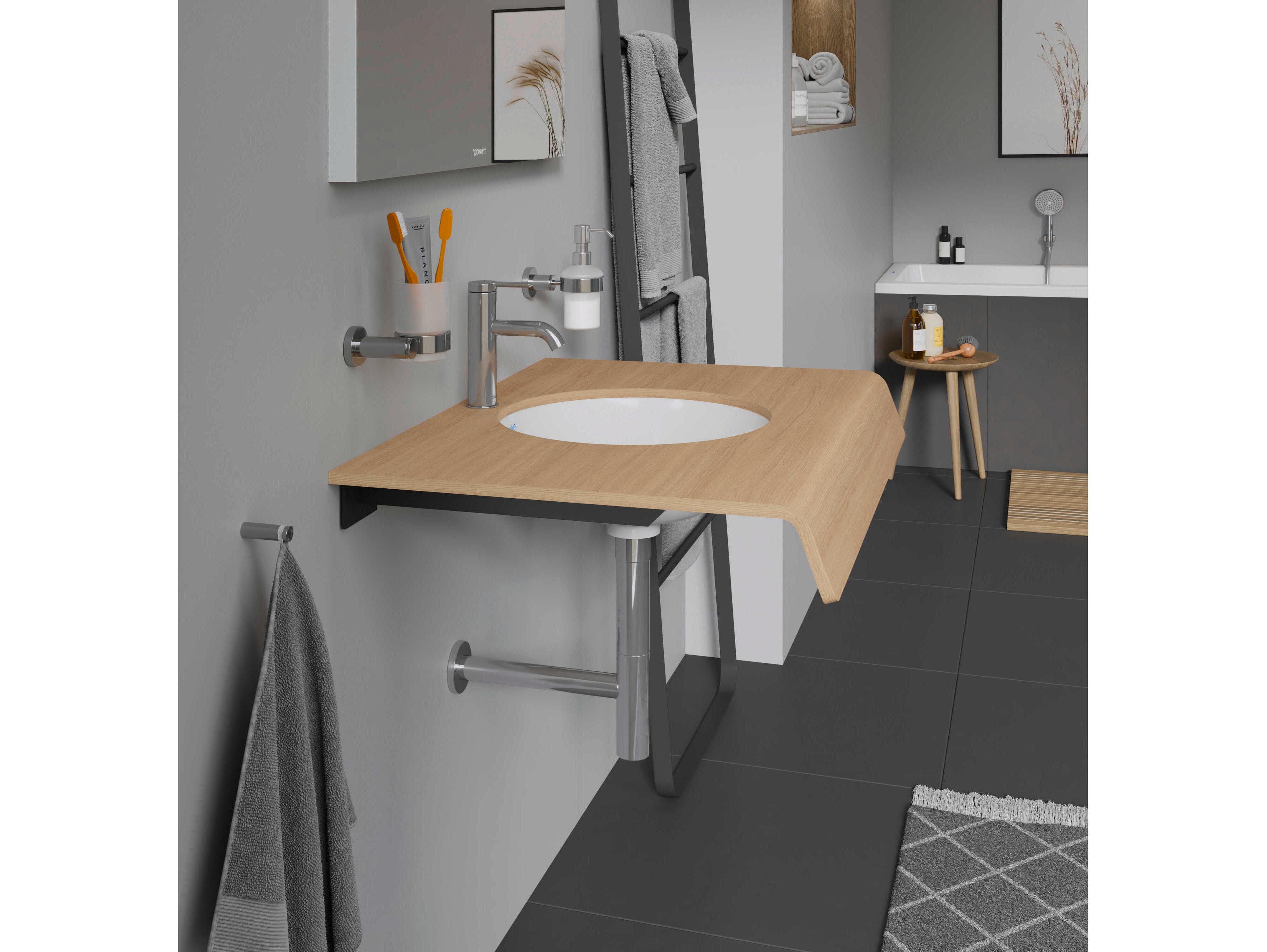 Duravit Architec 13'' White High Gloss Undermount Sink with no faucet holes