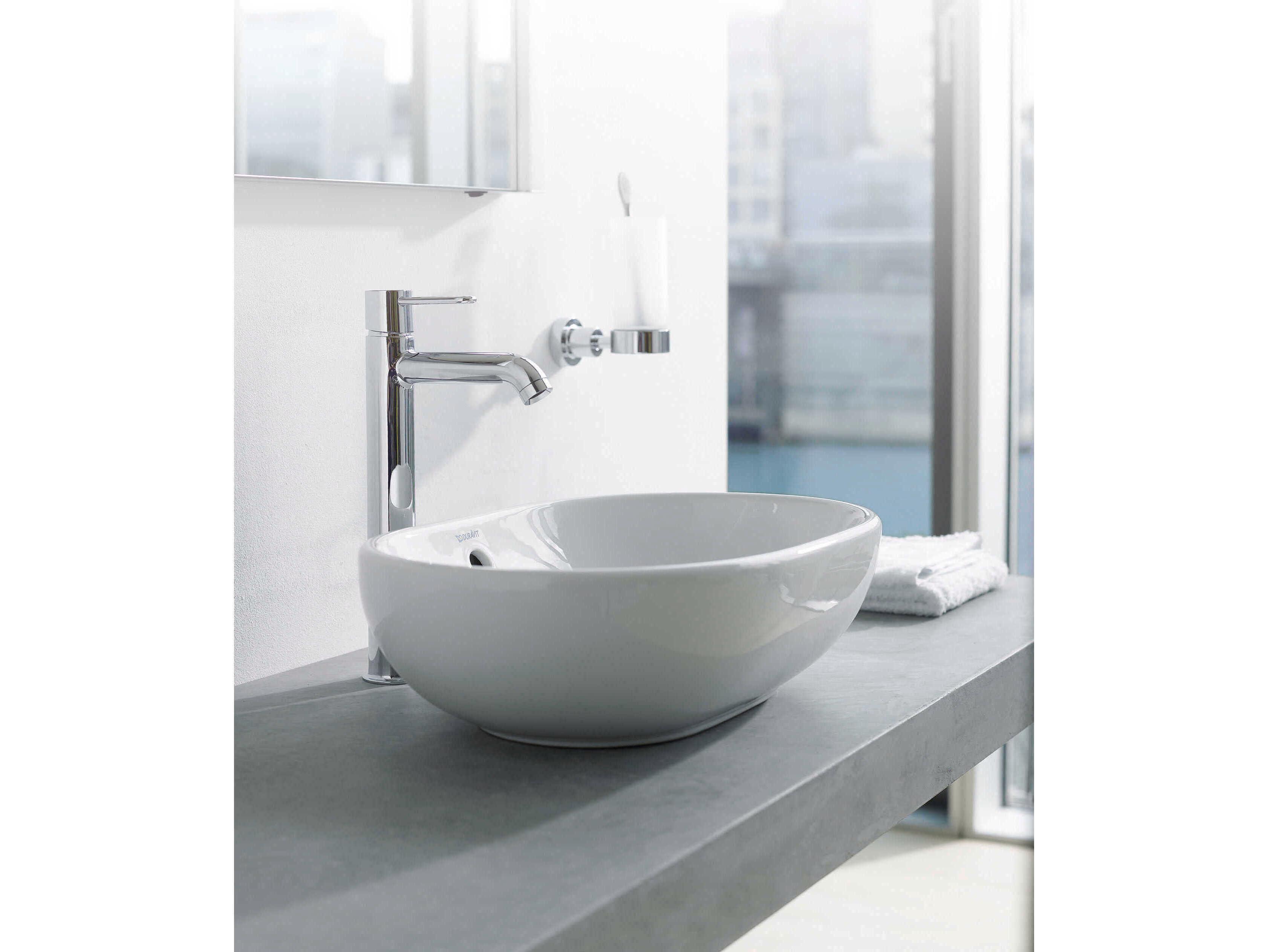 Duravit Design 20'' Ceramic White High Gloss Washbowl Sink with no faucet holes